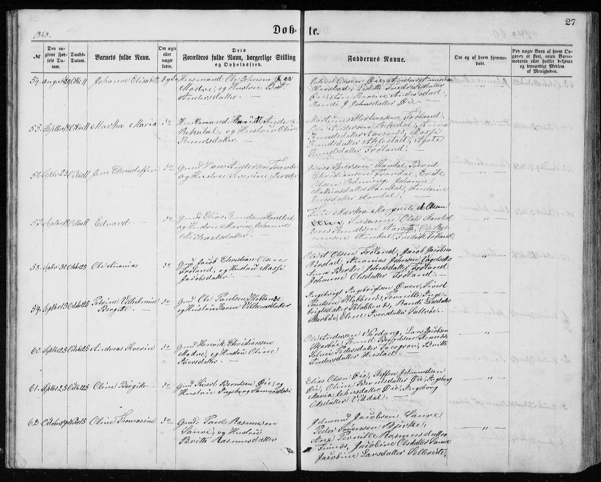 Ministerialprotokoller, klokkerbøker og fødselsregistre - Møre og Romsdal, AV/SAT-A-1454/515/L0214: Parish register (copy) no. 515C01, 1865-1883, p. 27