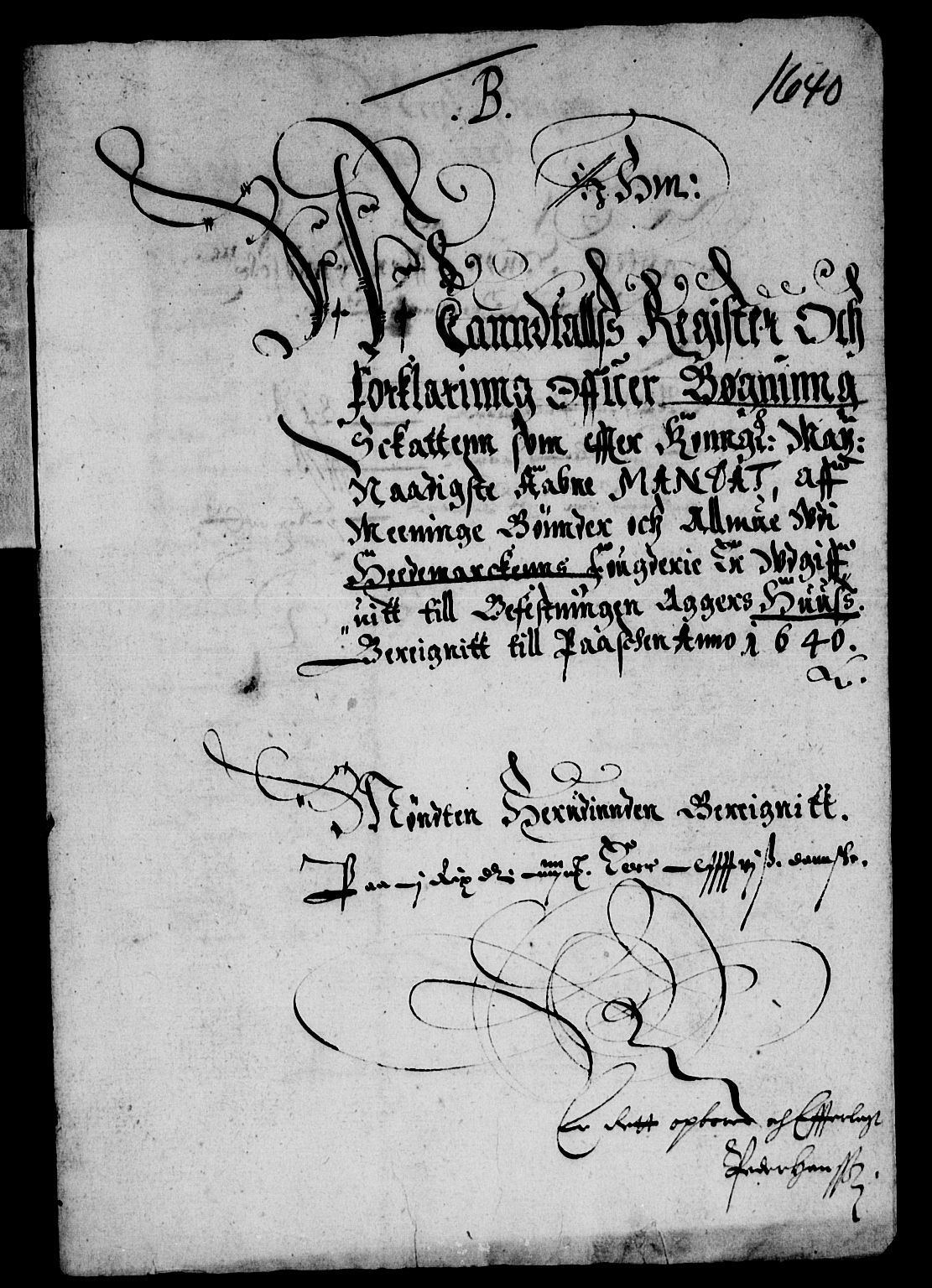 Rentekammeret inntil 1814, Reviderte regnskaper, Lensregnskaper, RA/EA-5023/R/Rb/Rba/L0147: Akershus len, 1639-1640