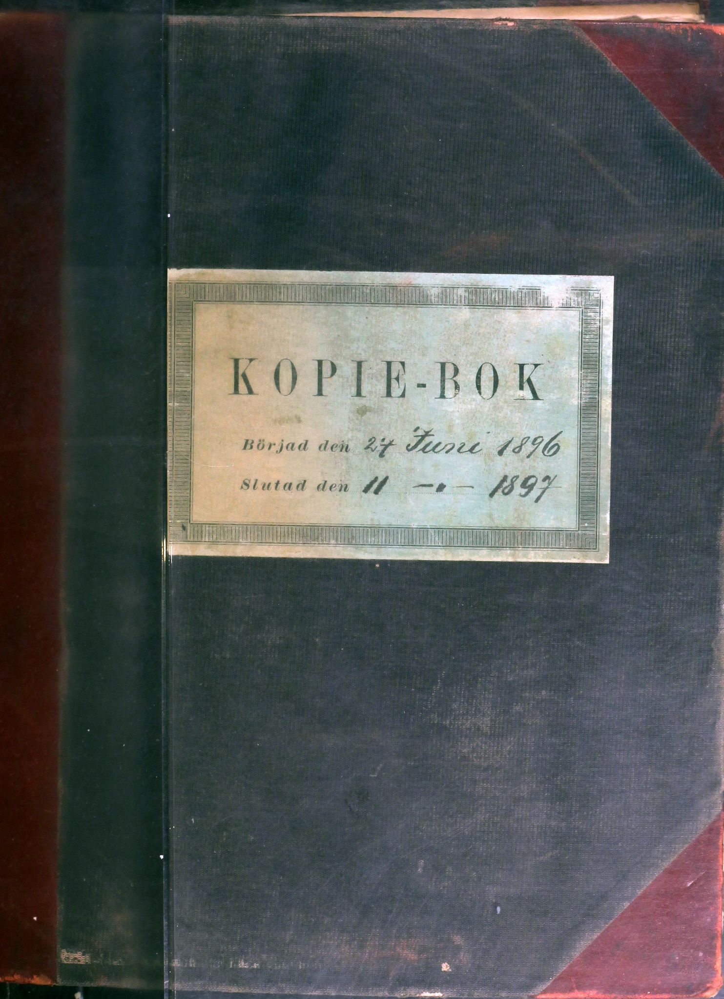 A/S Sulitjelma Gruber, AIN/NA052/B/Ba/L0009: Kopibok - Diverse adressater, 1896-1897
