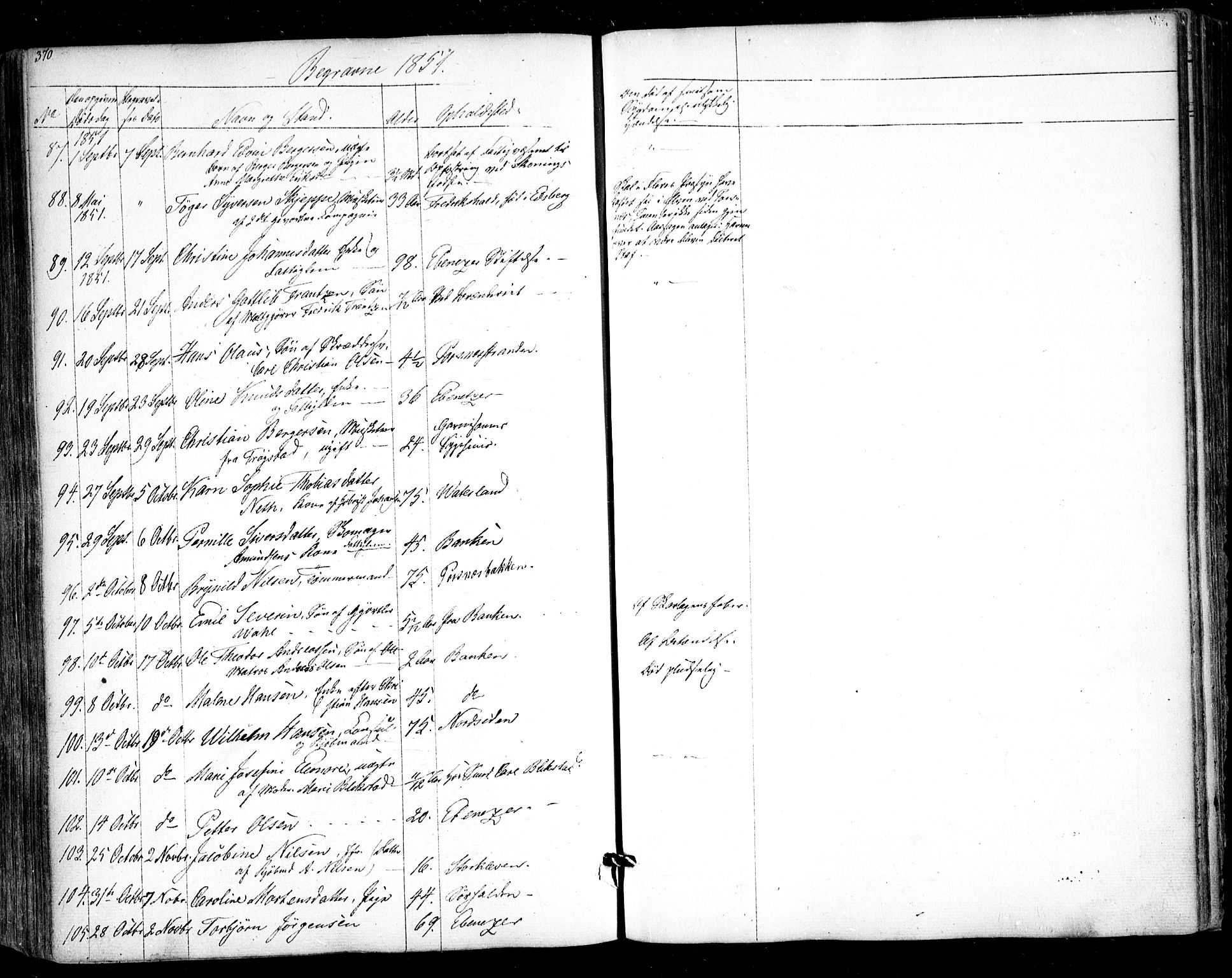 Halden prestekontor Kirkebøker, AV/SAO-A-10909/F/Fa/L0006: Parish register (official) no. I 6, 1845-1856, p. 370