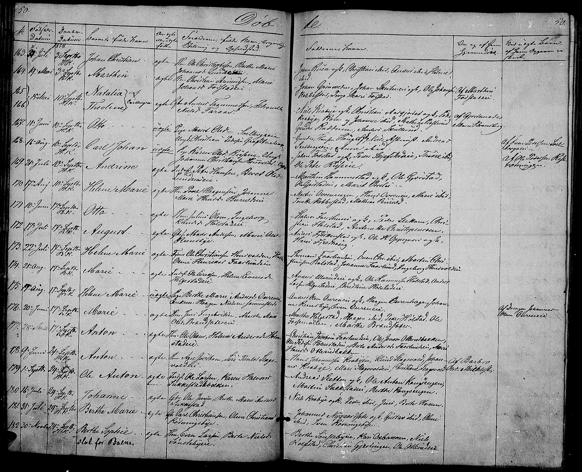 Østre Toten prestekontor, SAH/PREST-104/H/Ha/Hab/L0003: Parish register (copy) no. 3, 1848-1857, p. 50