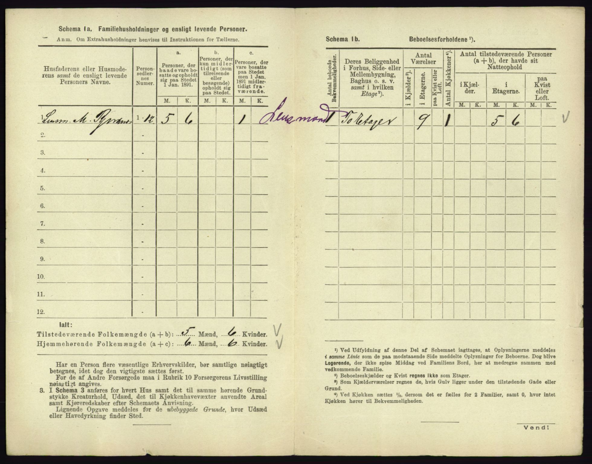 RA, 1891 census for 0702 Holmestrand, 1891, p. 391