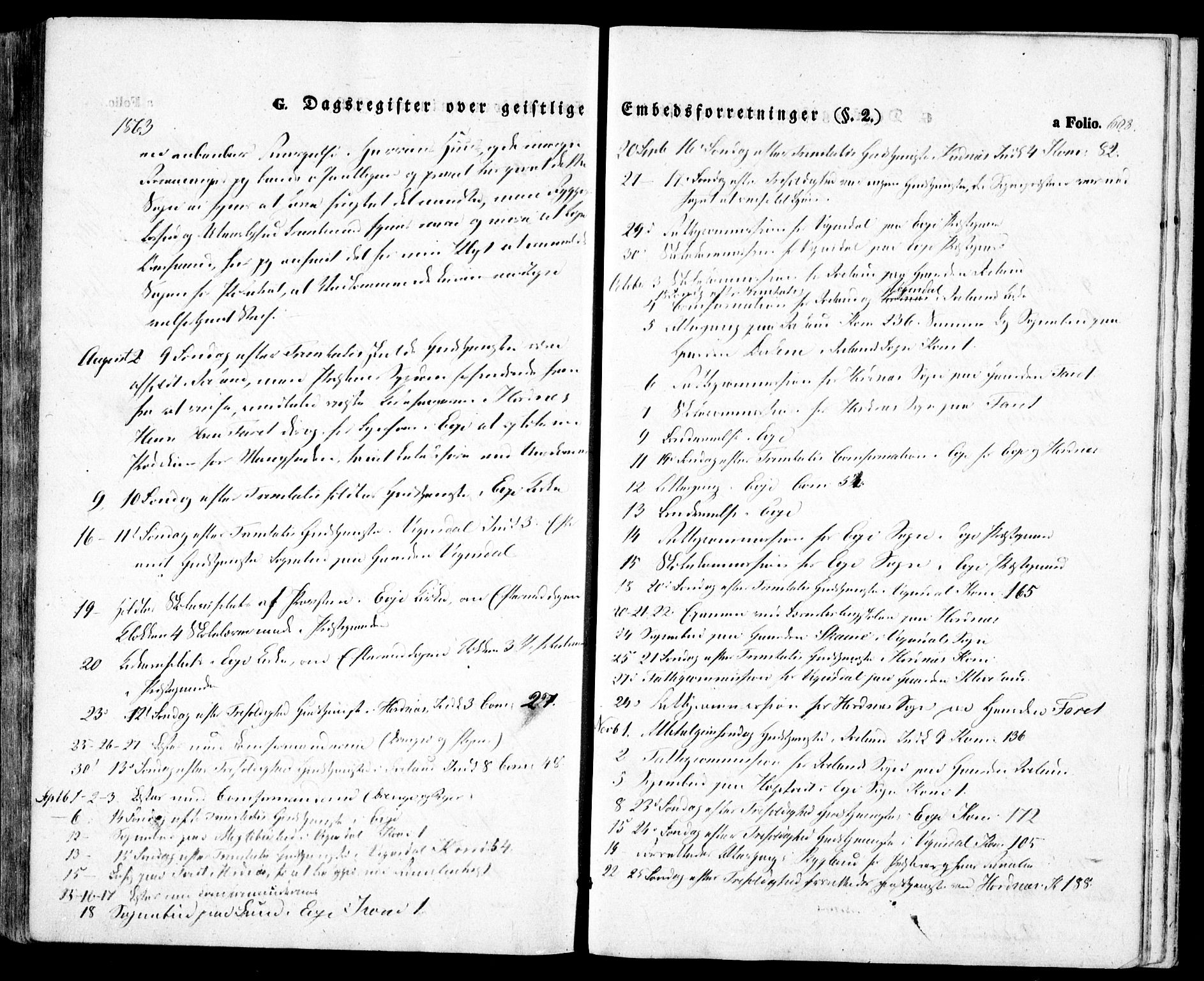 Evje sokneprestkontor, AV/SAK-1111-0008/F/Fa/Faa/L0005: Parish register (official) no. A 5, 1843-1865, p. 608