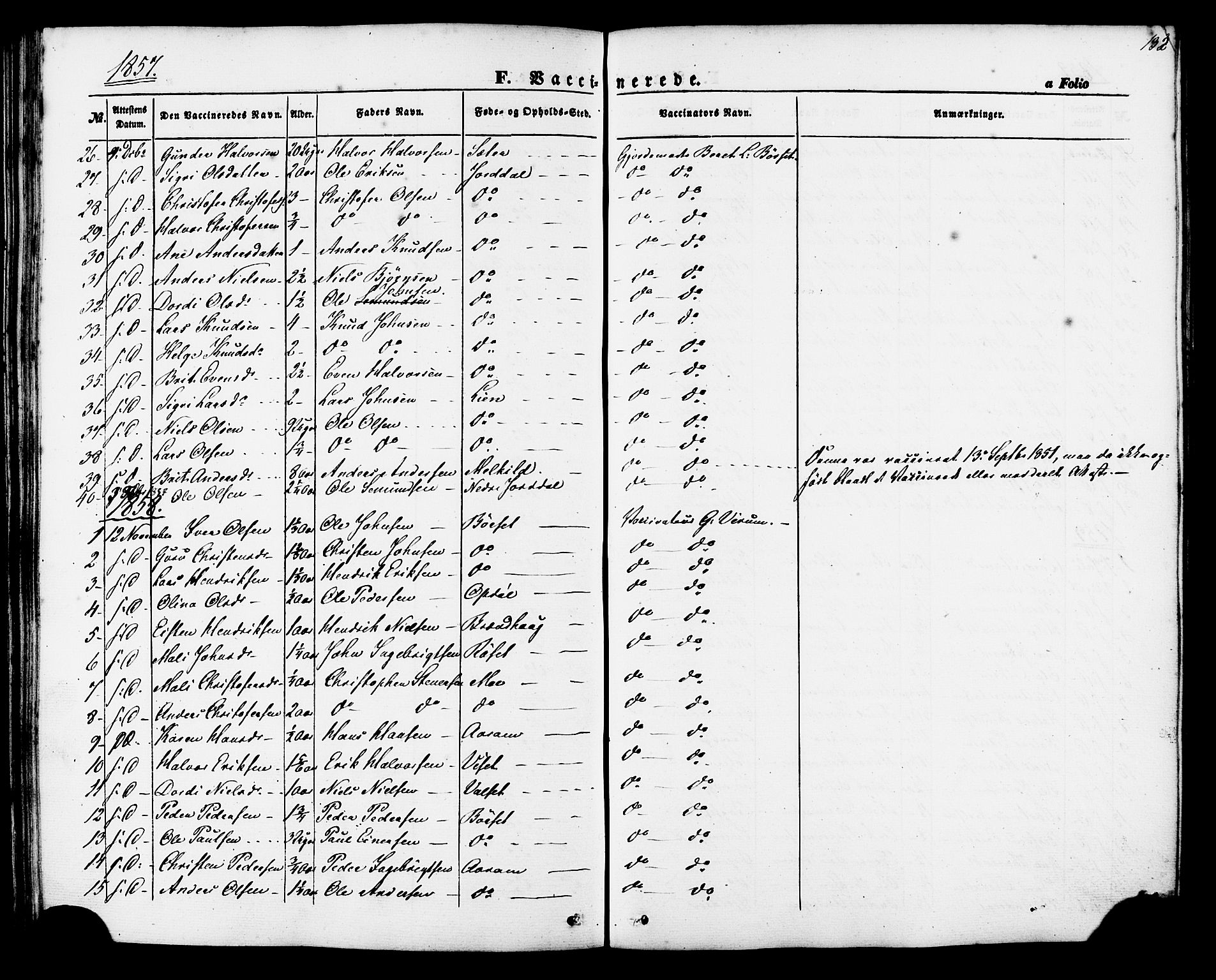 Ministerialprotokoller, klokkerbøker og fødselsregistre - Møre og Romsdal, AV/SAT-A-1454/588/L1004: Parish register (official) no. 588A01, 1854-1870, p. 132