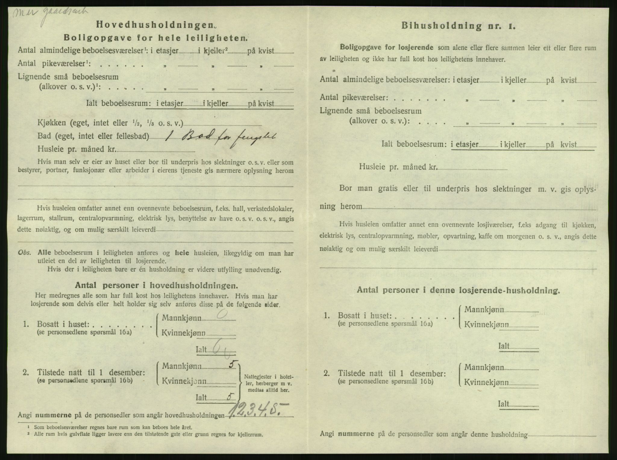 SAT, 1920 census for Steinkjer, 1920, p. 1443