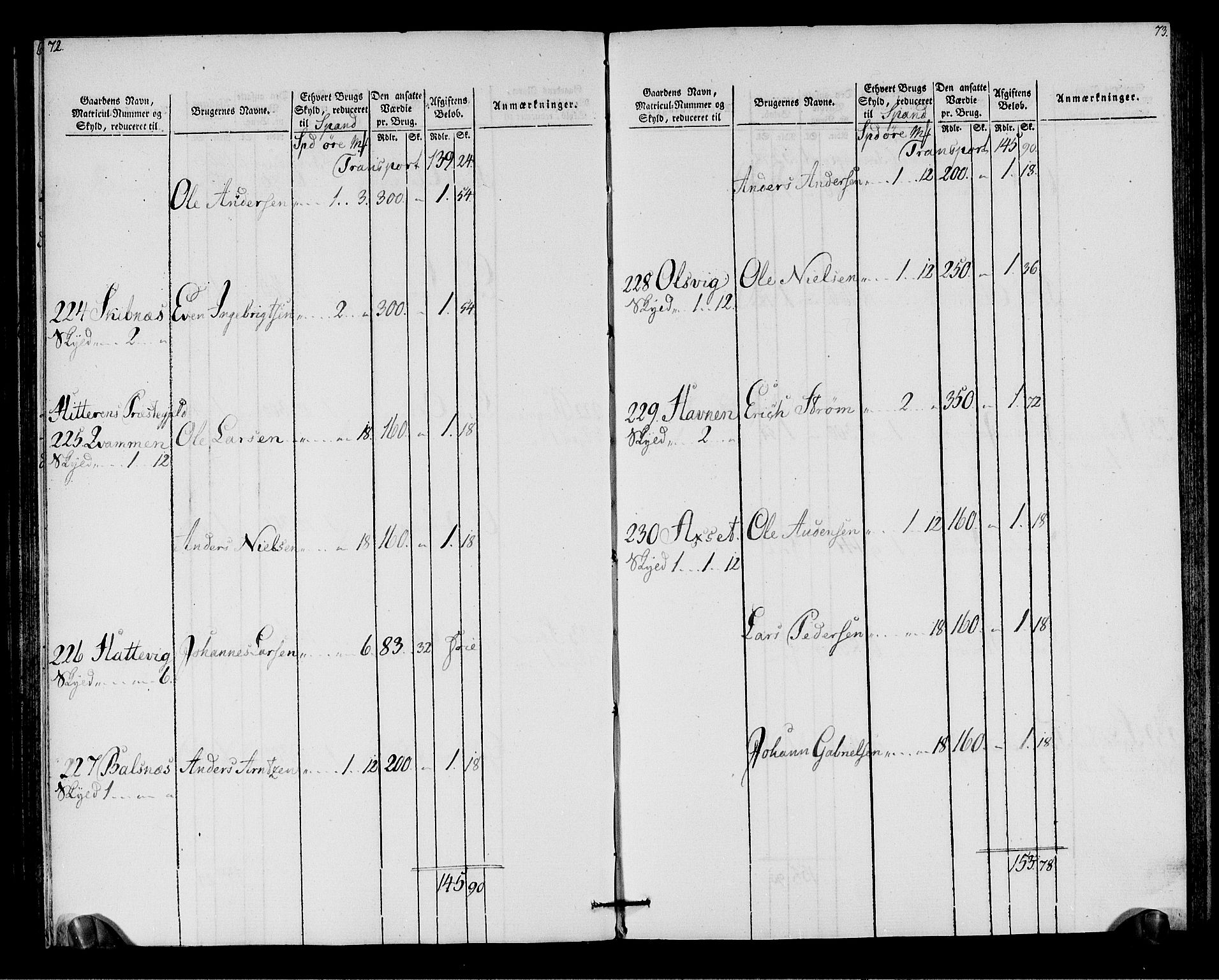 Rentekammeret inntil 1814, Realistisk ordnet avdeling, AV/RA-EA-4070/N/Ne/Nea/L0146: Fosen fogderi. Oppebørselsregister, 1803-1804, p. 39