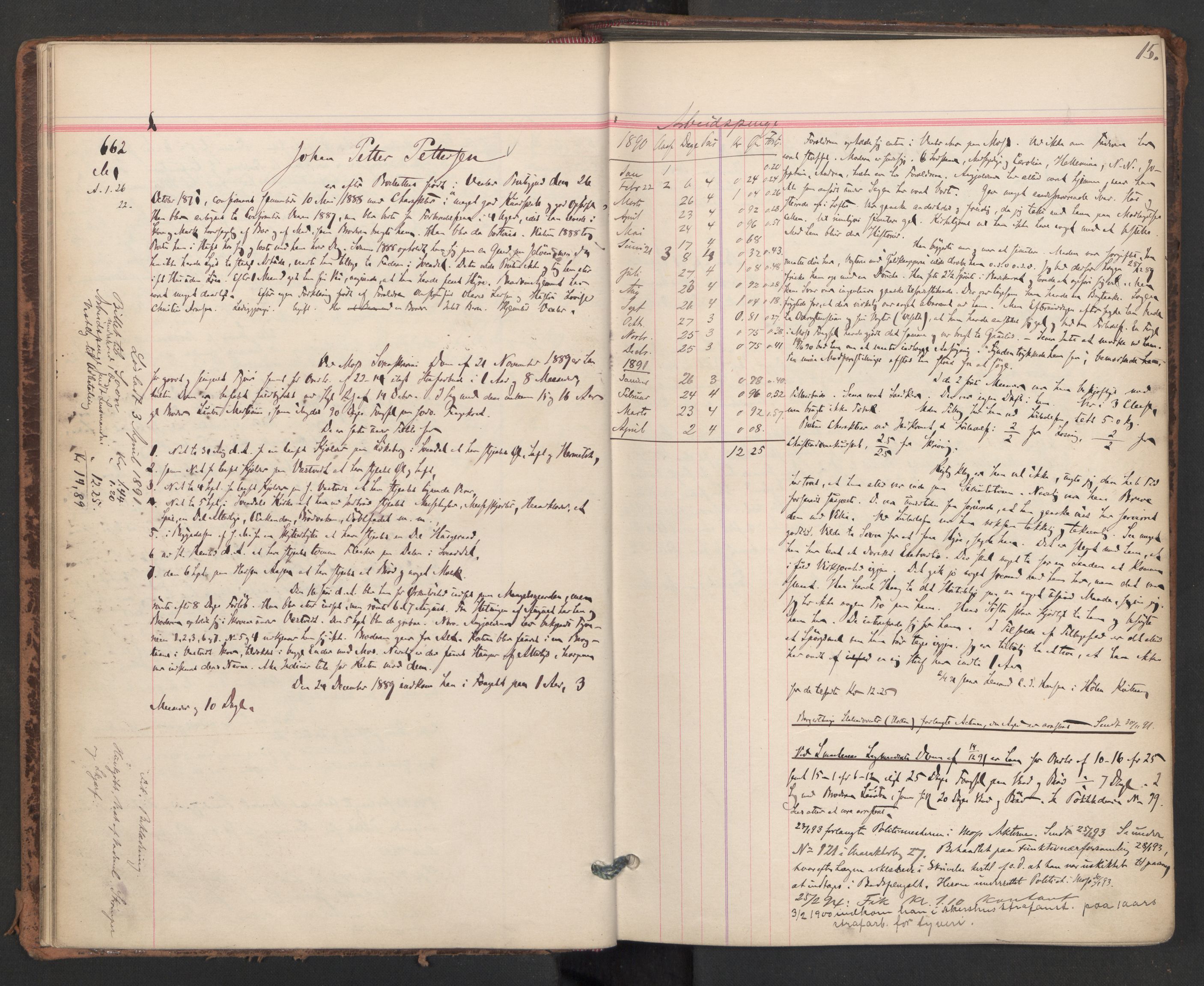 Botsfengslet, AV/RA-S-1539/D/Db/Dbb/L0026: 648h - 930h, 1889-1891, p. 15
