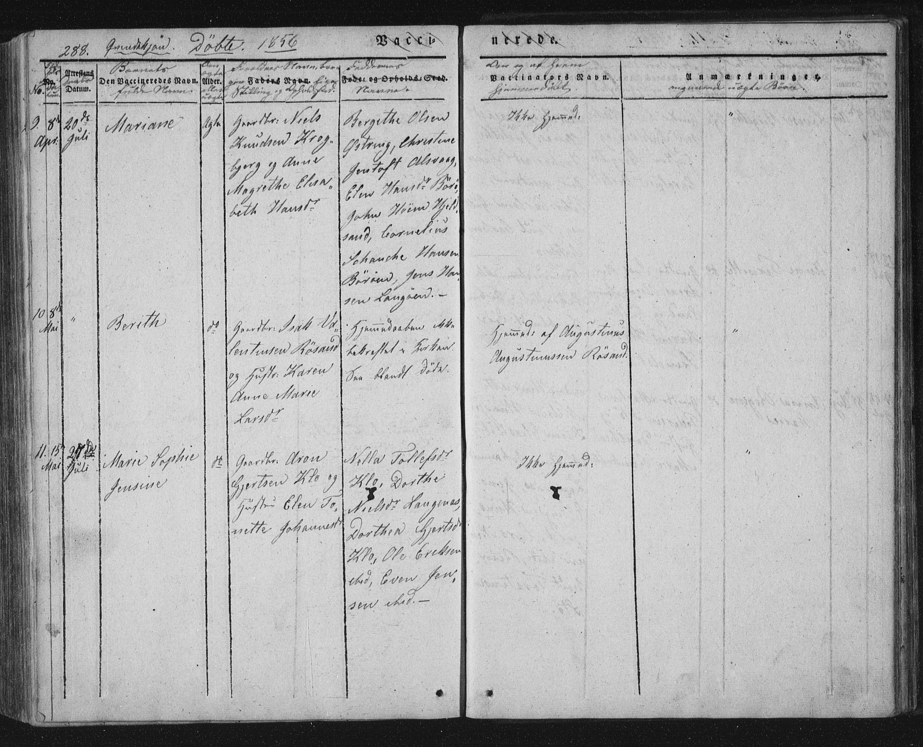 Ministerialprotokoller, klokkerbøker og fødselsregistre - Nordland, AV/SAT-A-1459/893/L1332: Parish register (official) no. 893A05, 1841-1858, p. 288