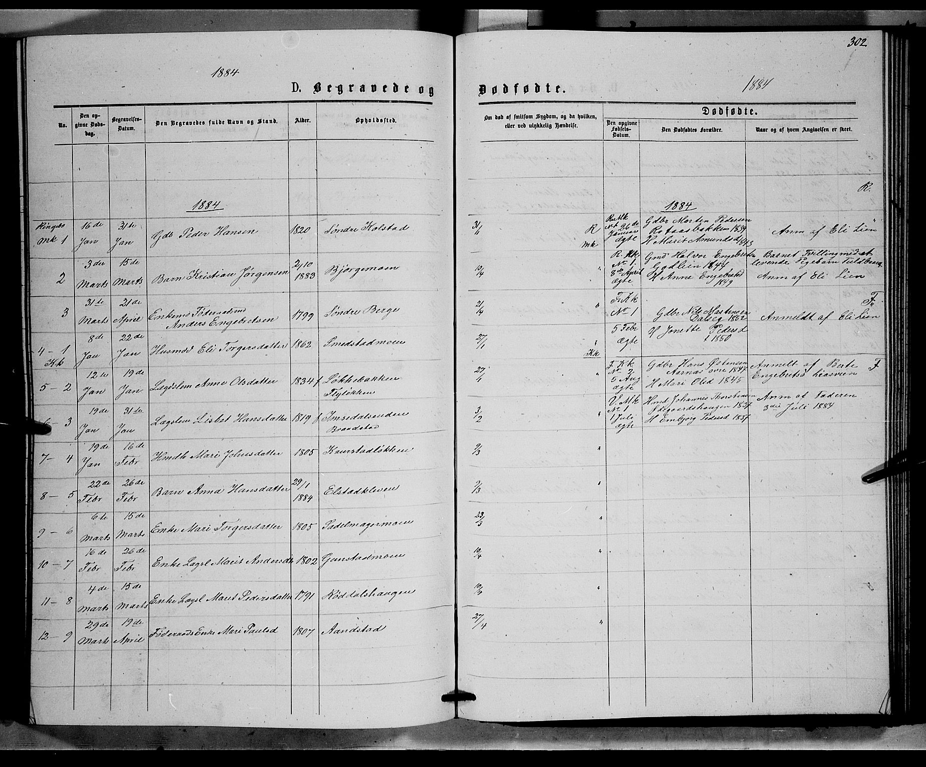Ringebu prestekontor, SAH/PREST-082/H/Ha/Hab/L0006: Parish register (copy) no. 6, 1880-1898, p. 302