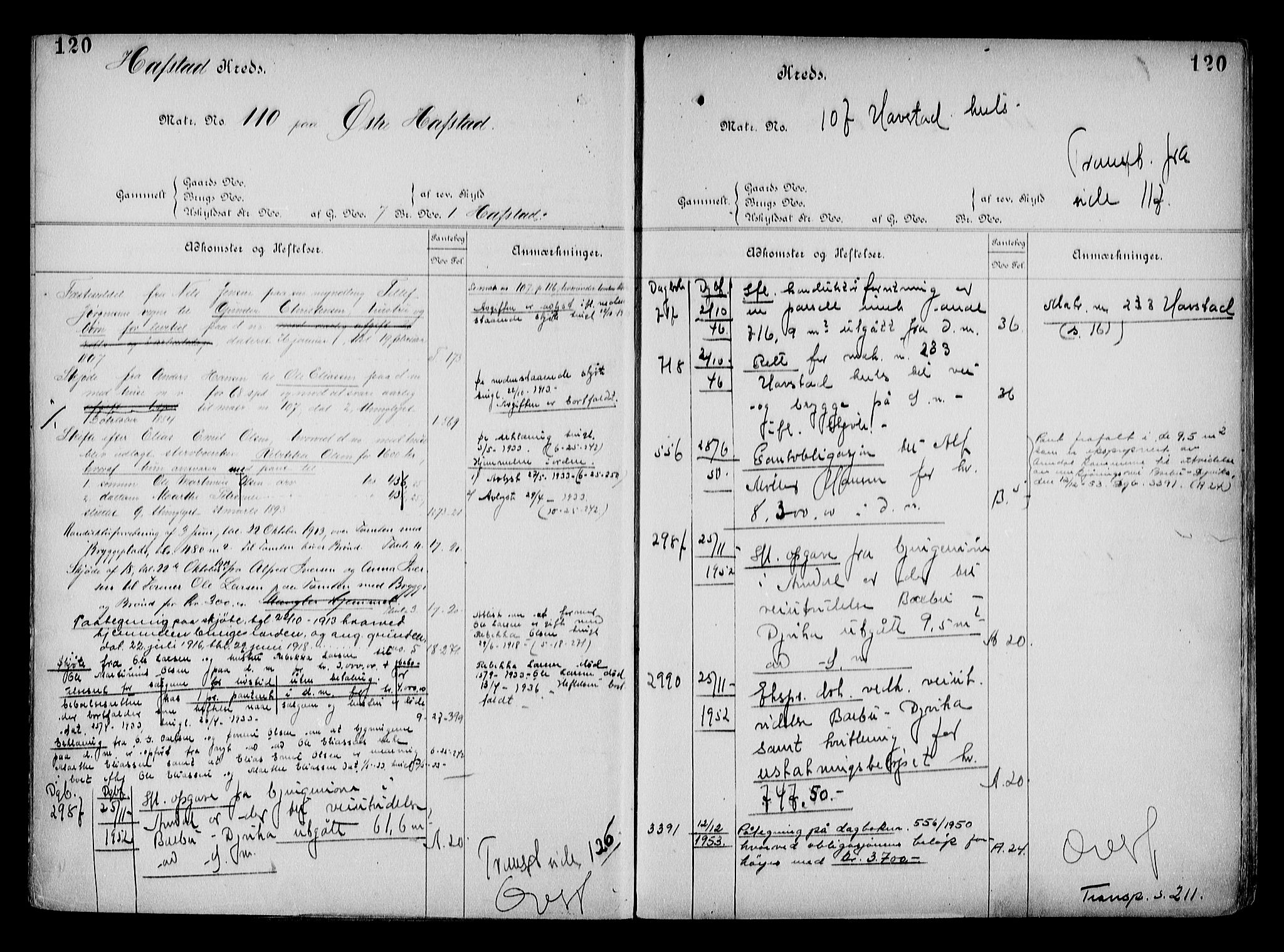 Arendal byfogd, AV/SAK-1222-0001/G/Ga/L0015: Mortgage register no. 13, 1860-1960, p. 120
