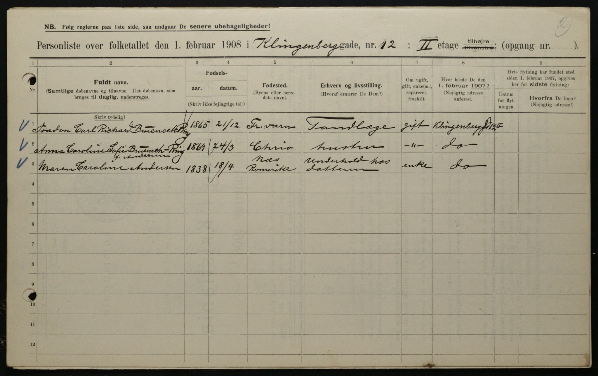 OBA, Municipal Census 1908 for Kristiania, 1908, p. 46382