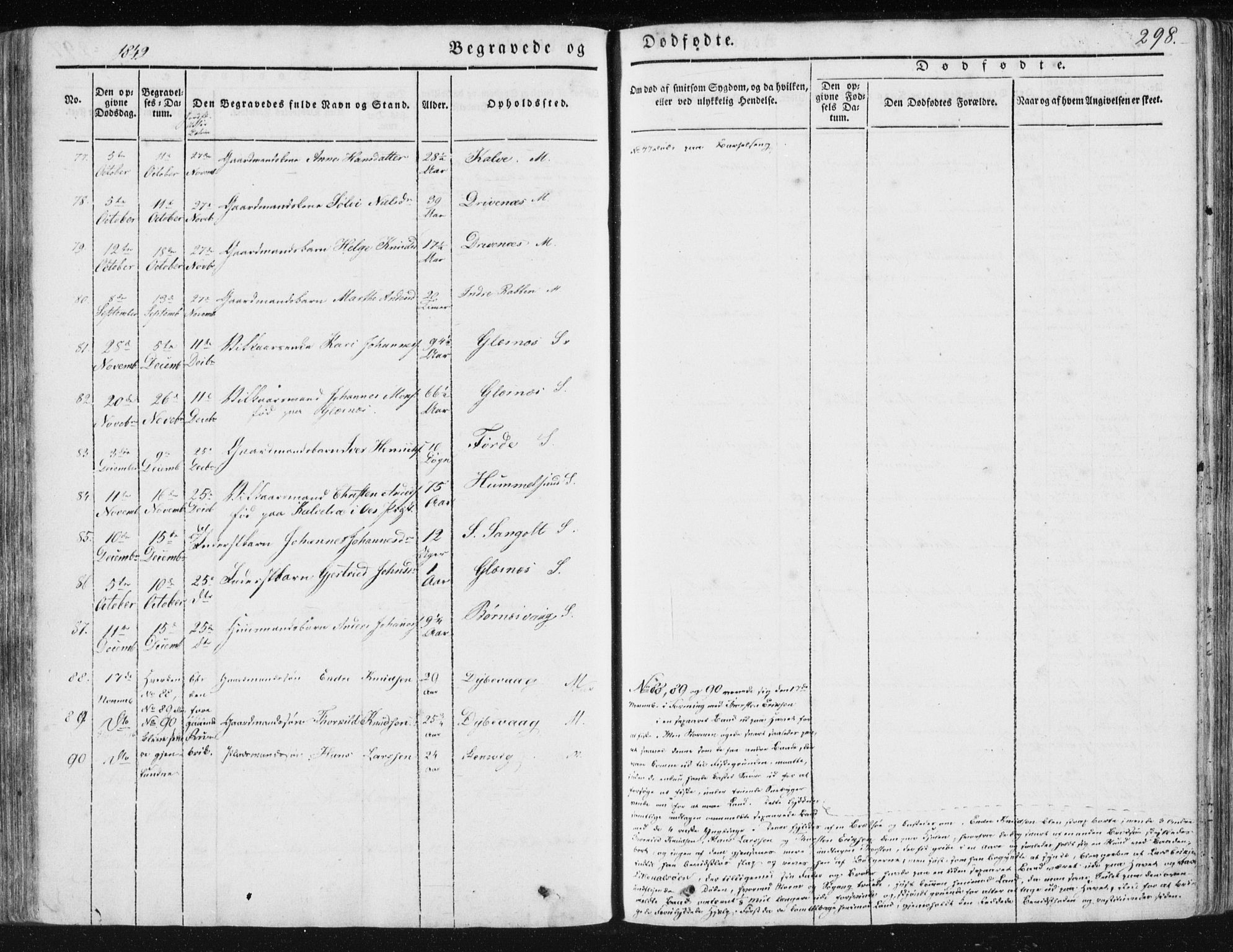 Sund sokneprestembete, AV/SAB-A-99930: Parish register (official) no. A 13, 1835-1849, p. 298