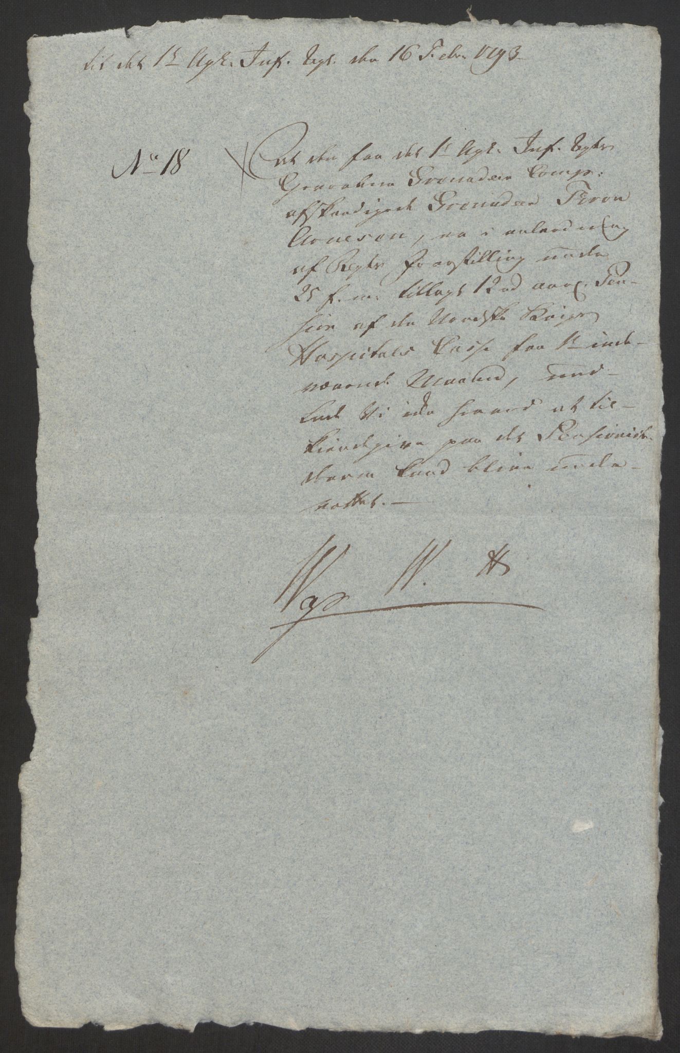 Forsvaret, Den norske kvesthuskasse/krigshospitalkasse, AV/RA-RAFA-1887/F/Fa/L0008: Konsepter, 1790-1793, p. 1036