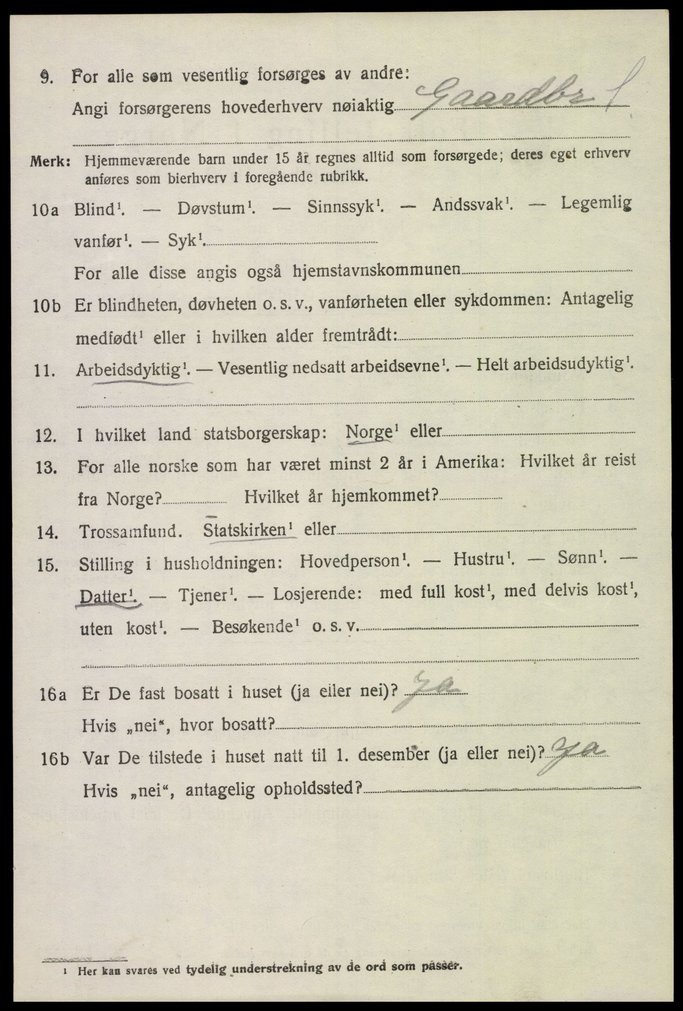 SAH, 1920 census for Stange, 1920, p. 13800