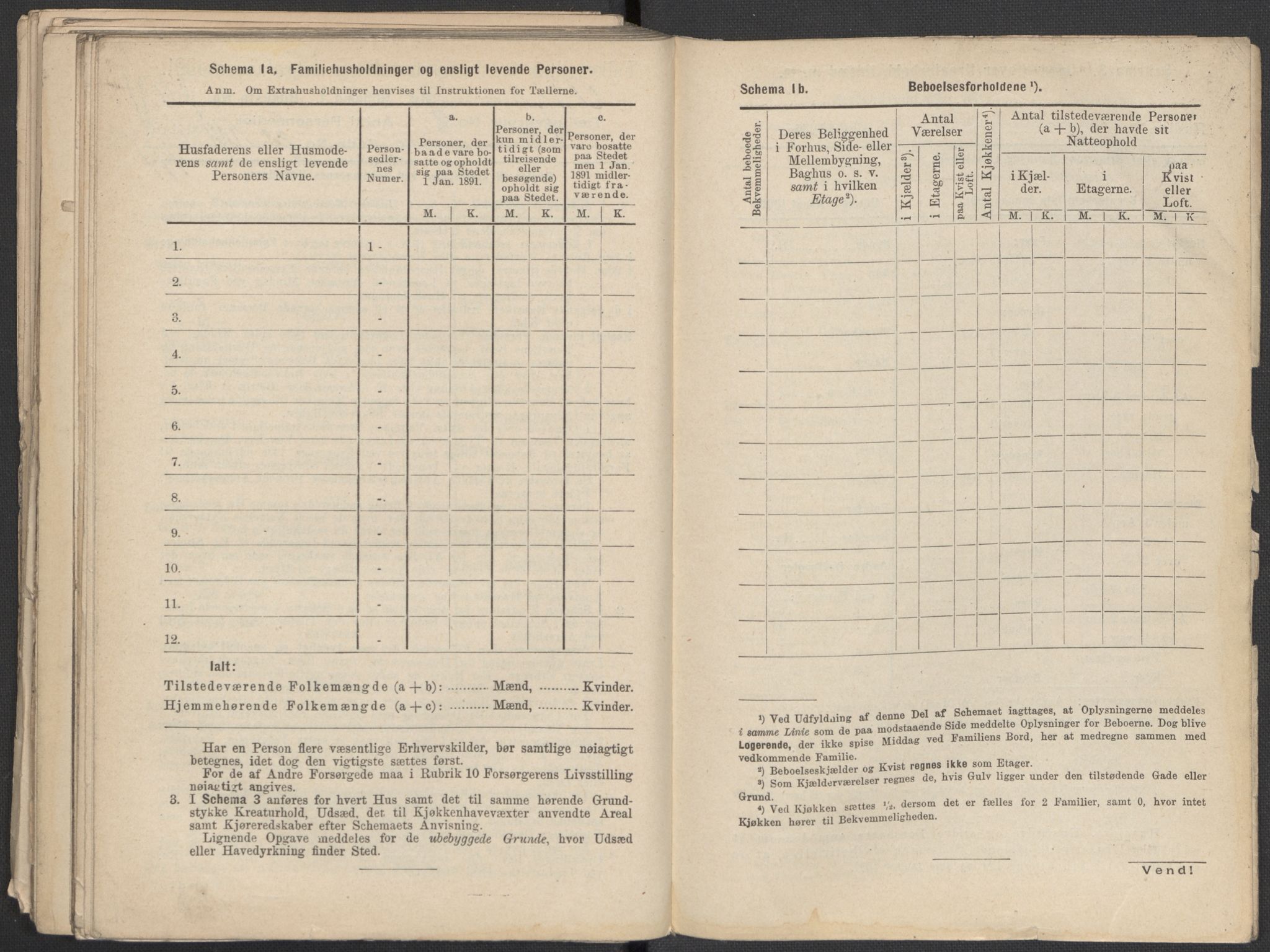 RA, 1891 Census for 1301 Bergen, 1891, p. 1487