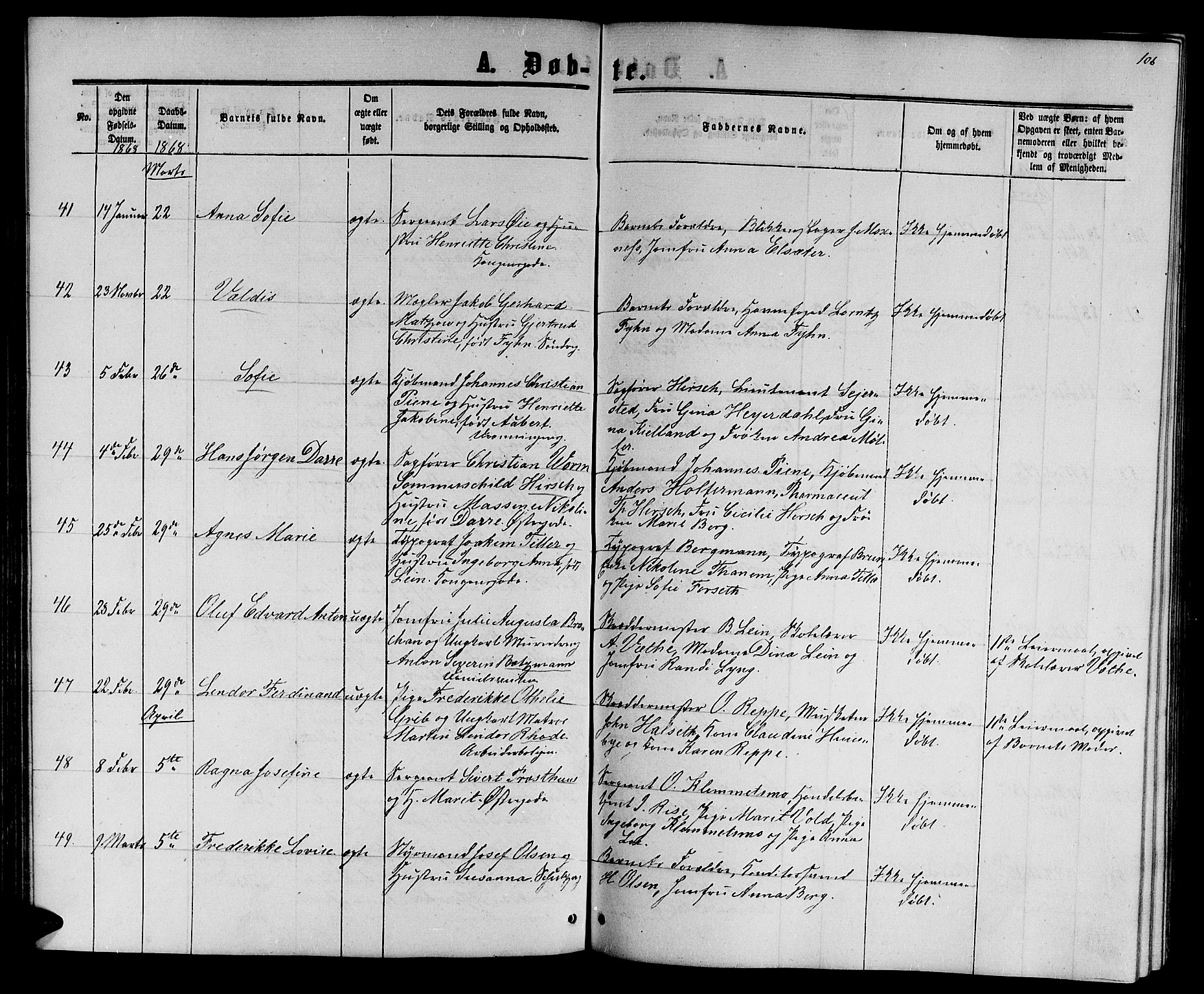 Ministerialprotokoller, klokkerbøker og fødselsregistre - Sør-Trøndelag, AV/SAT-A-1456/601/L0087: Parish register (copy) no. 601C05, 1864-1881, p. 106