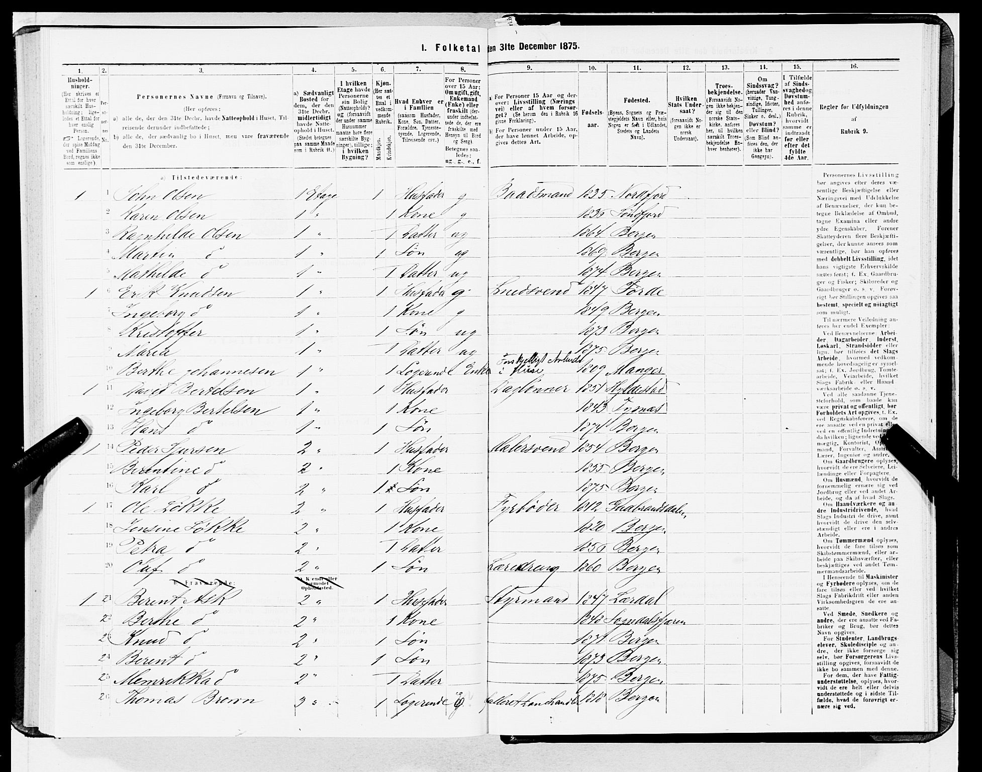 SAB, 1875 census for 1301 Bergen, 1875, p. 1831