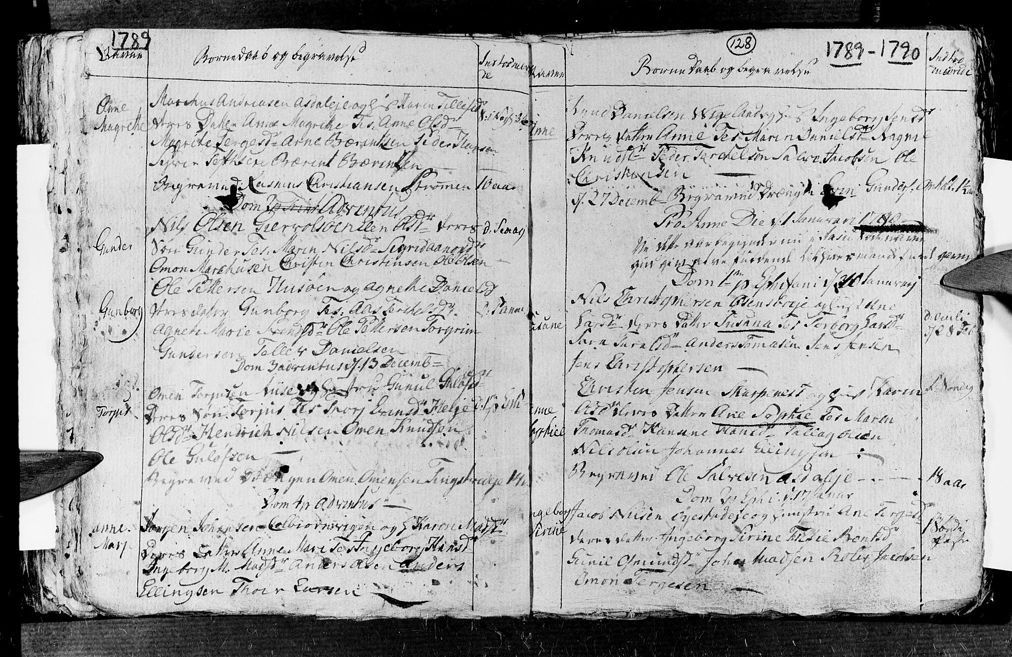 Øyestad sokneprestkontor, SAK/1111-0049/F/Fb/L0001: Parish register (copy) no. B 1, 1780-1794, p. 128