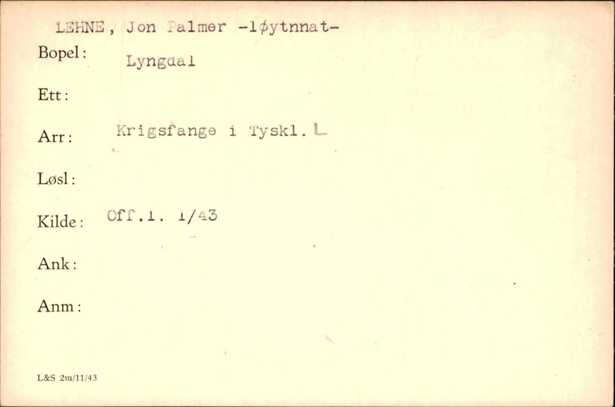 Forsvaret, Forsvarets krigshistoriske avdeling, AV/RA-RAFA-2017/Y/Yf/L0200: II-C-11-2102  -  Norske krigsfanger i Tyskland, 1940-1945, p. 631