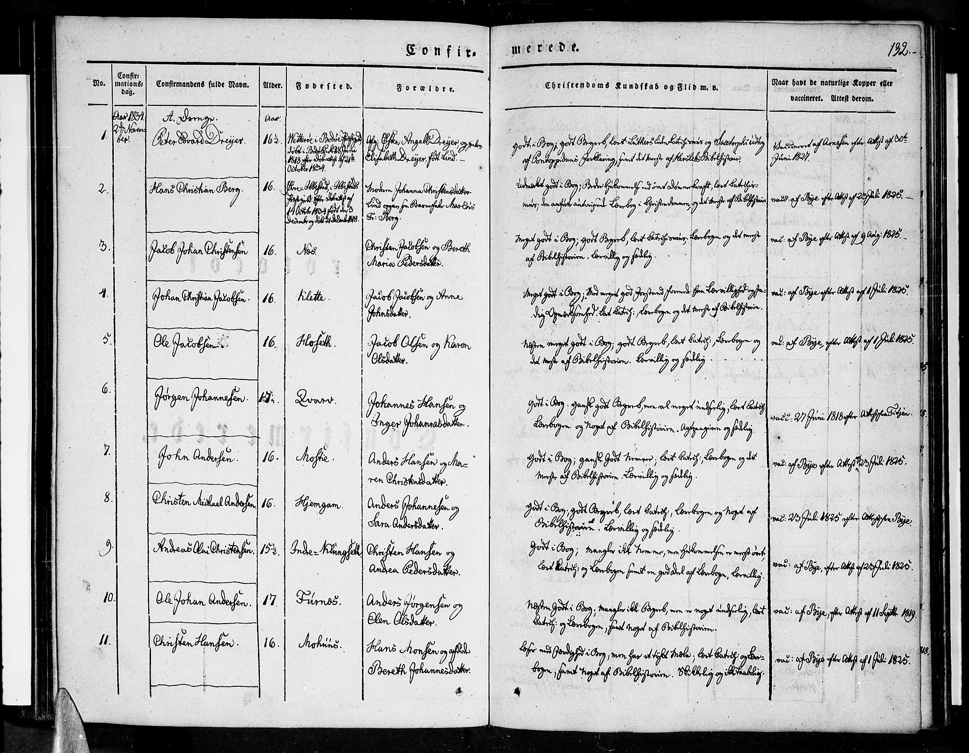 Ministerialprotokoller, klokkerbøker og fødselsregistre - Nordland, SAT/A-1459/852/L0737: Parish register (official) no. 852A07, 1833-1849, p. 132
