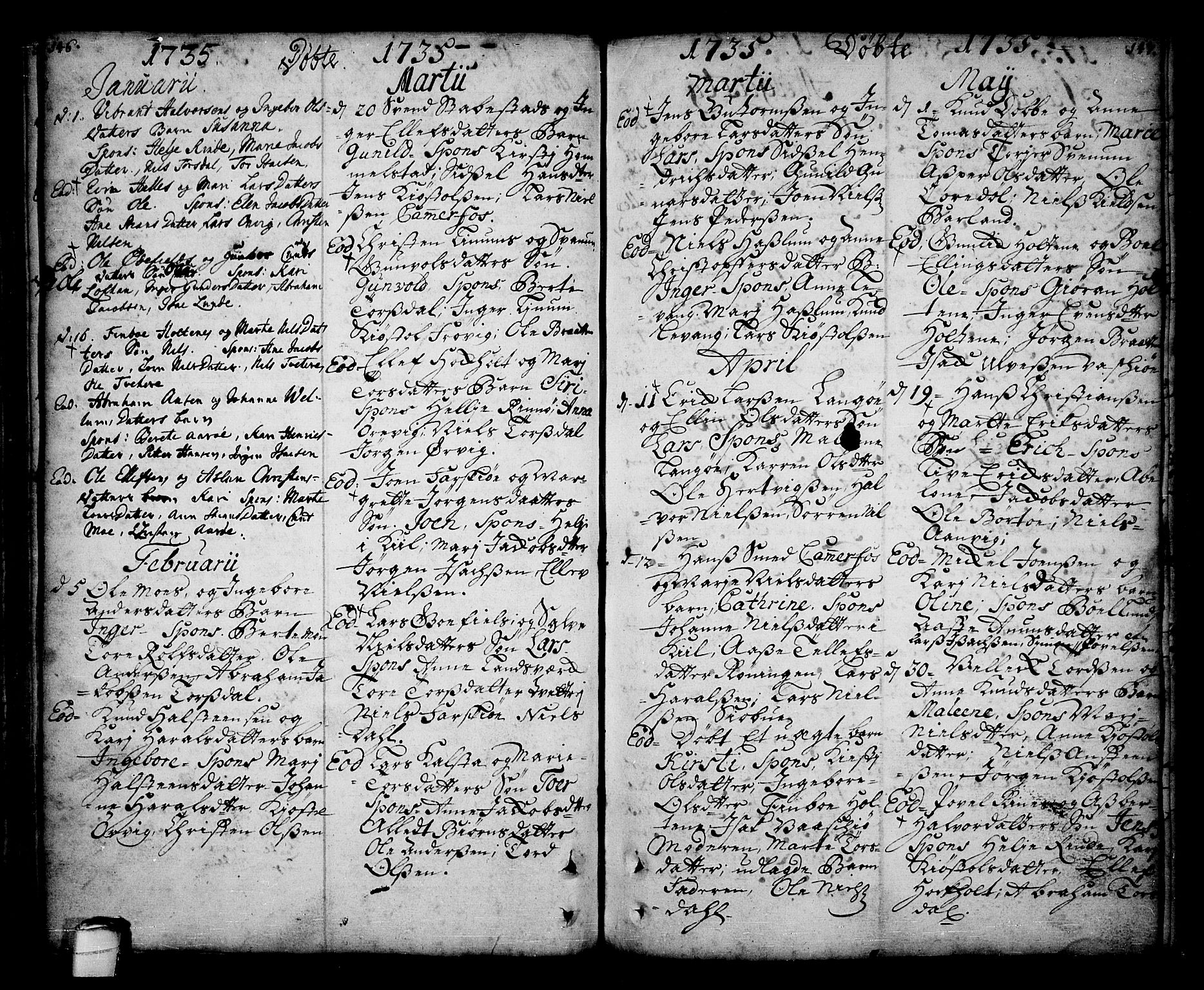 Sannidal kirkebøker, SAKO/A-296/F/Fa/L0001: Parish register (official) no. 1, 1702-1766, p. 146-147