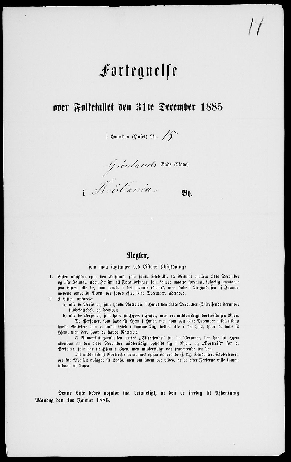 RA, 1885 census for 0301 Kristiania, 1885, p. 6746