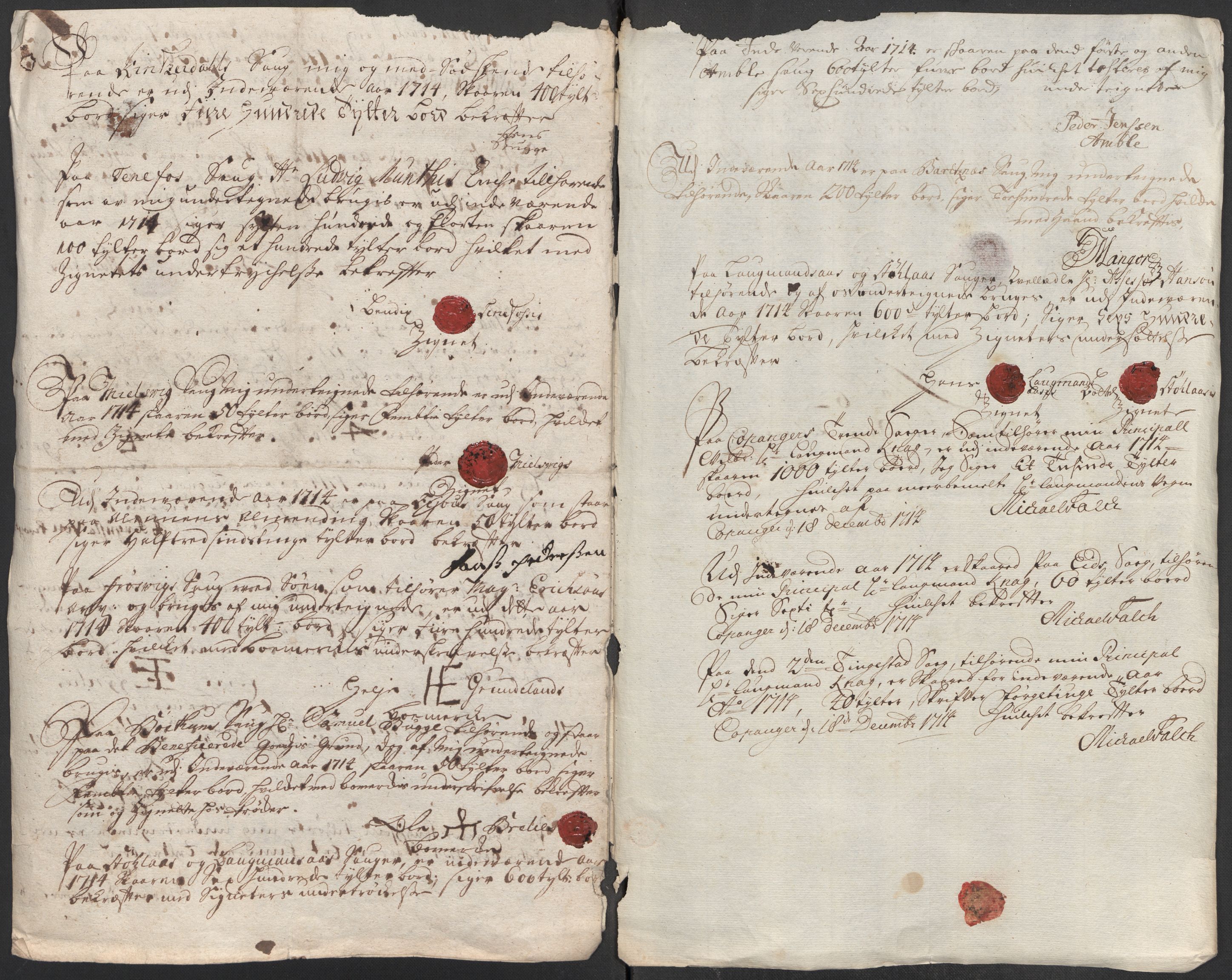 Rentekammeret inntil 1814, Reviderte regnskaper, Fogderegnskap, AV/RA-EA-4092/R52/L3319: Fogderegnskap Sogn, 1713-1714, p. 734