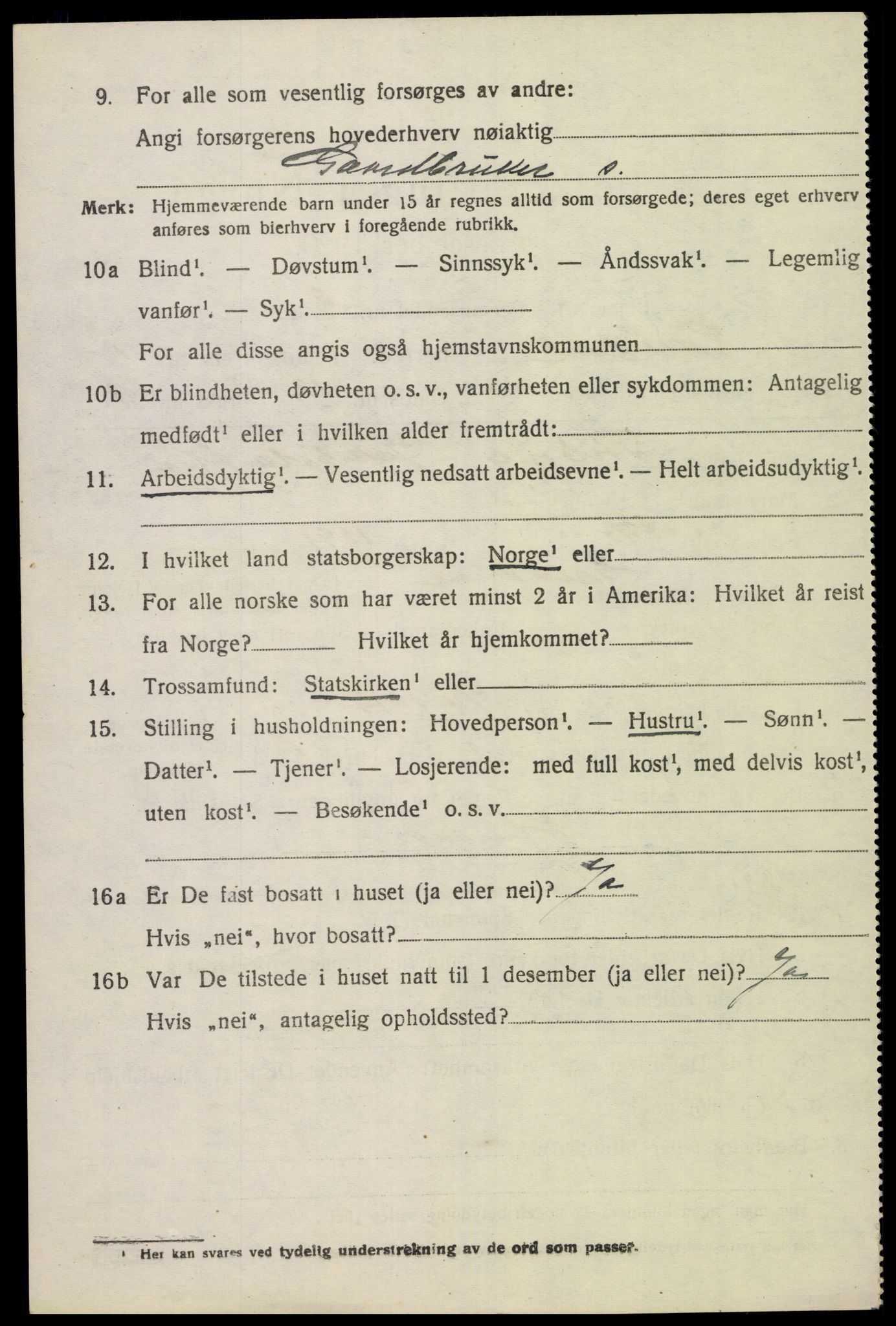 SAK, 1920 census for Laudal, 1920, p. 753