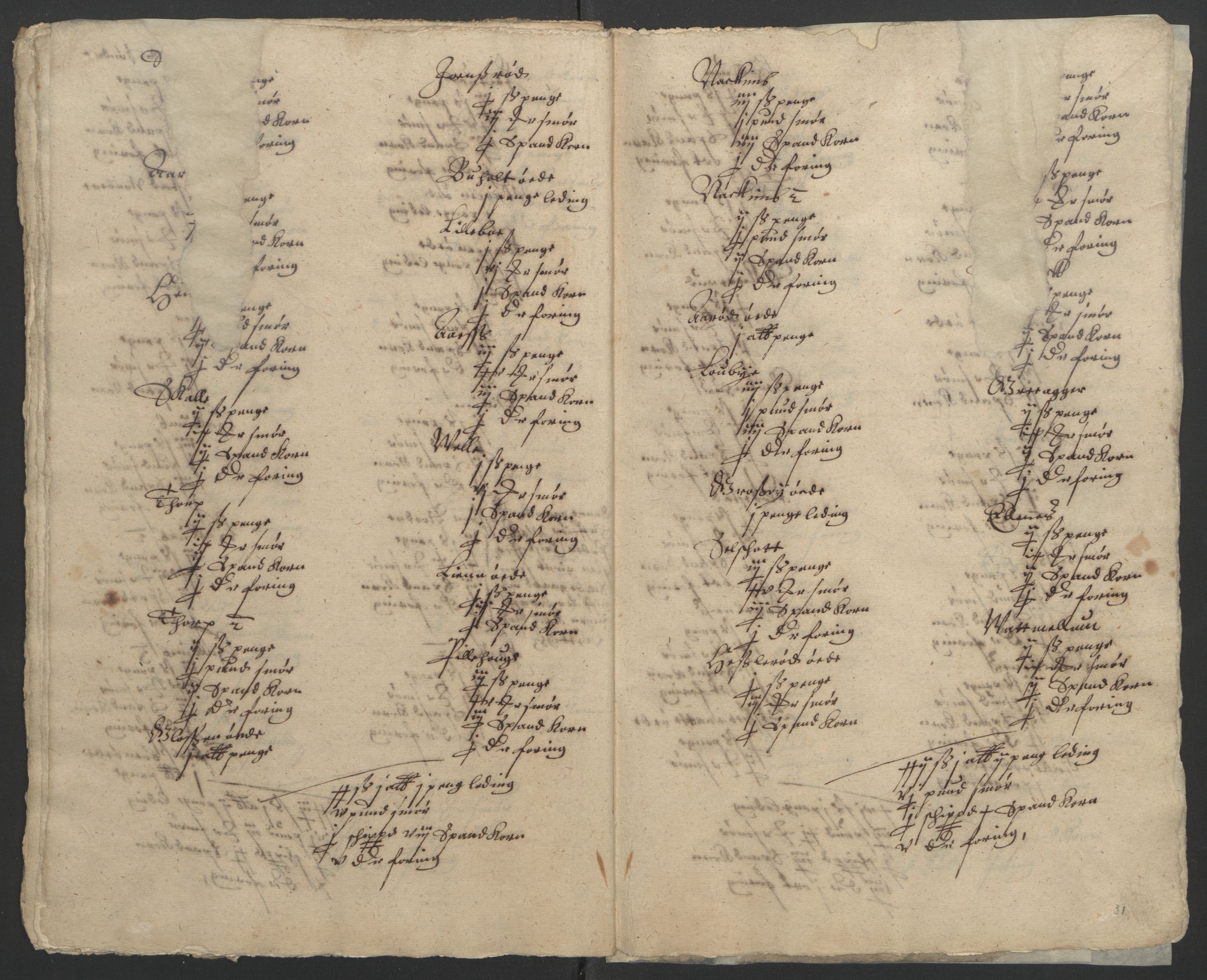 Stattholderembetet 1572-1771, AV/RA-EA-2870/Ek/L0002/0001: Jordebøker til utlikning av garnisonsskatt 1624-1626: / Jordebøker for noen vikværske len, 1624-1626, p. 69