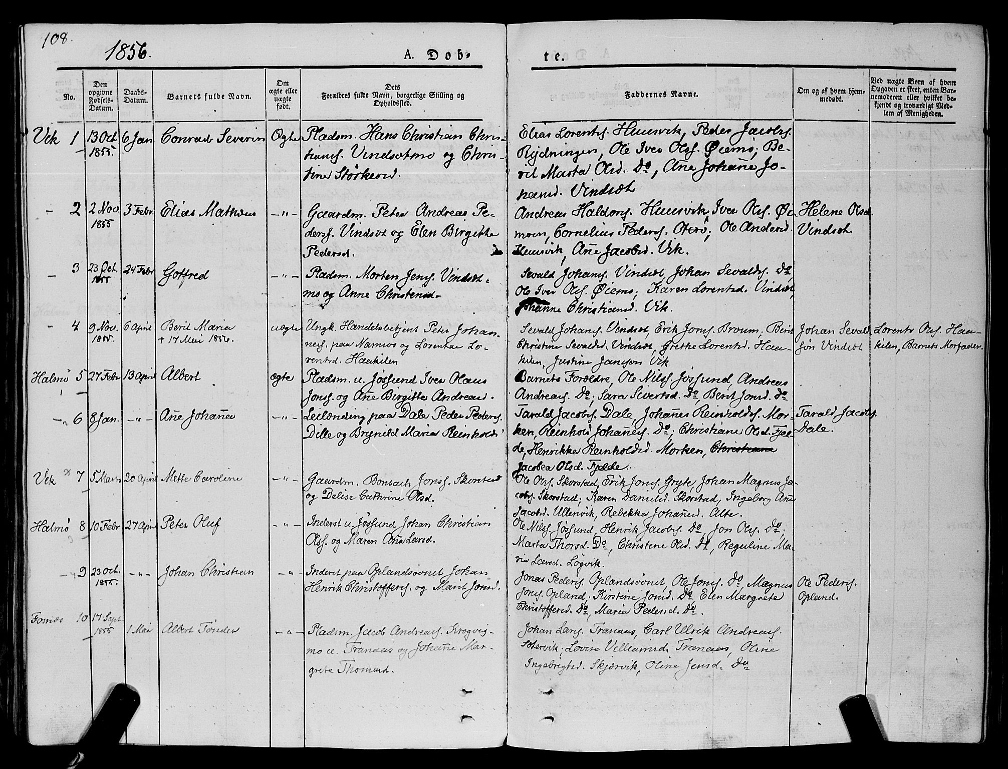 Ministerialprotokoller, klokkerbøker og fødselsregistre - Nord-Trøndelag, SAT/A-1458/773/L0614: Parish register (official) no. 773A05, 1831-1856, p. 108