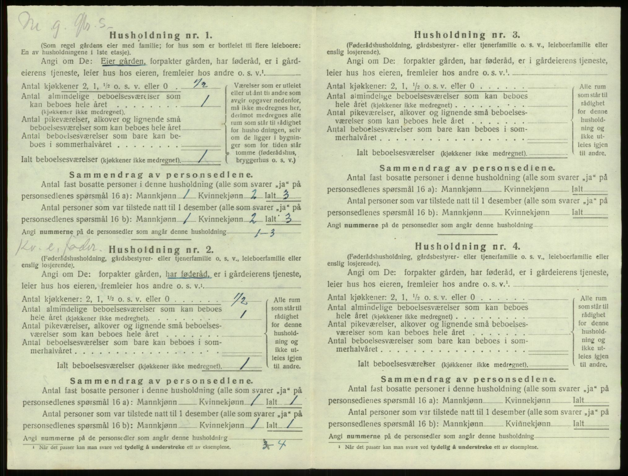 SAB, 1920 census for Lindås, 1920, p. 1270