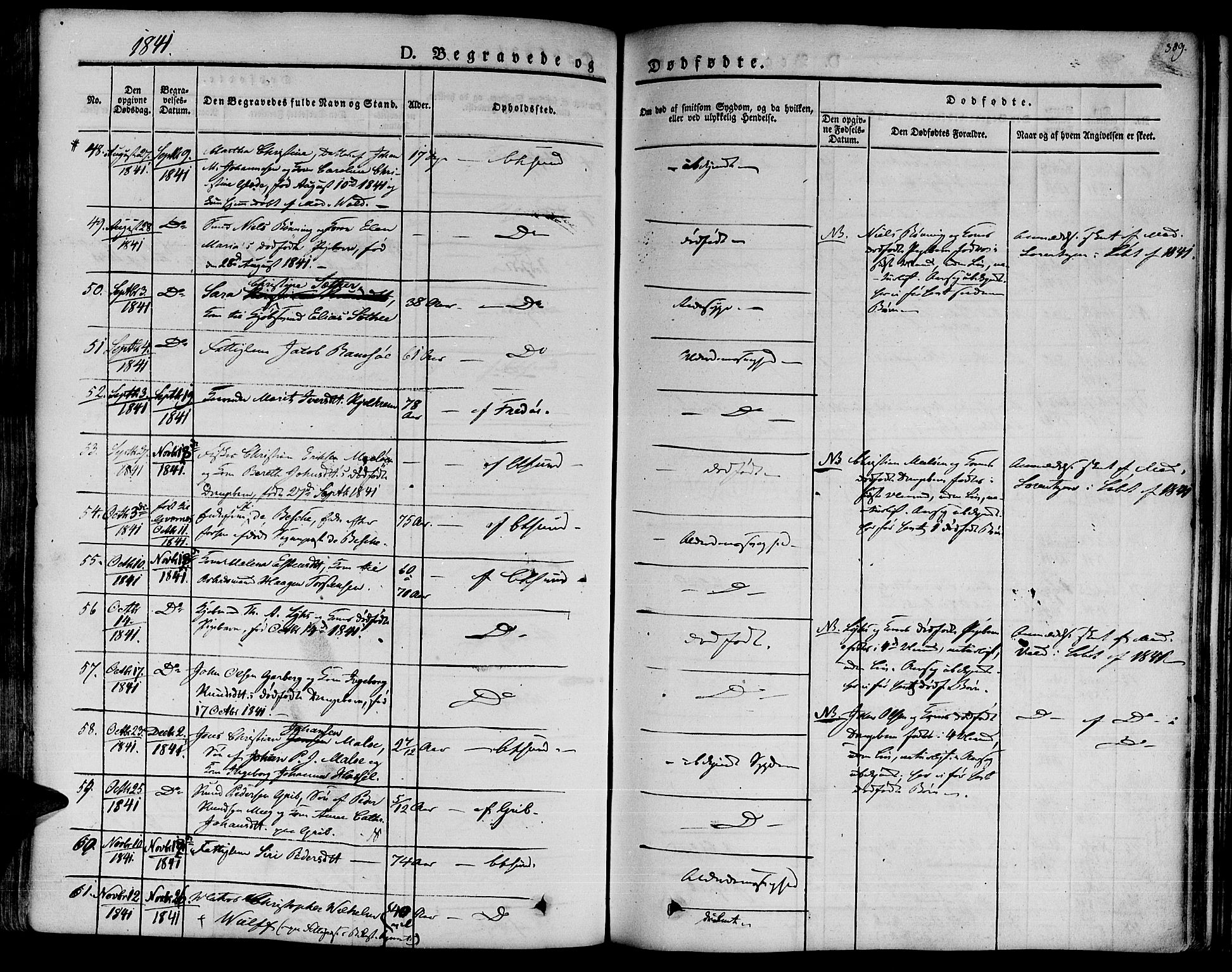 Ministerialprotokoller, klokkerbøker og fødselsregistre - Møre og Romsdal, AV/SAT-A-1454/572/L0843: Parish register (official) no. 572A06, 1832-1842, p. 389