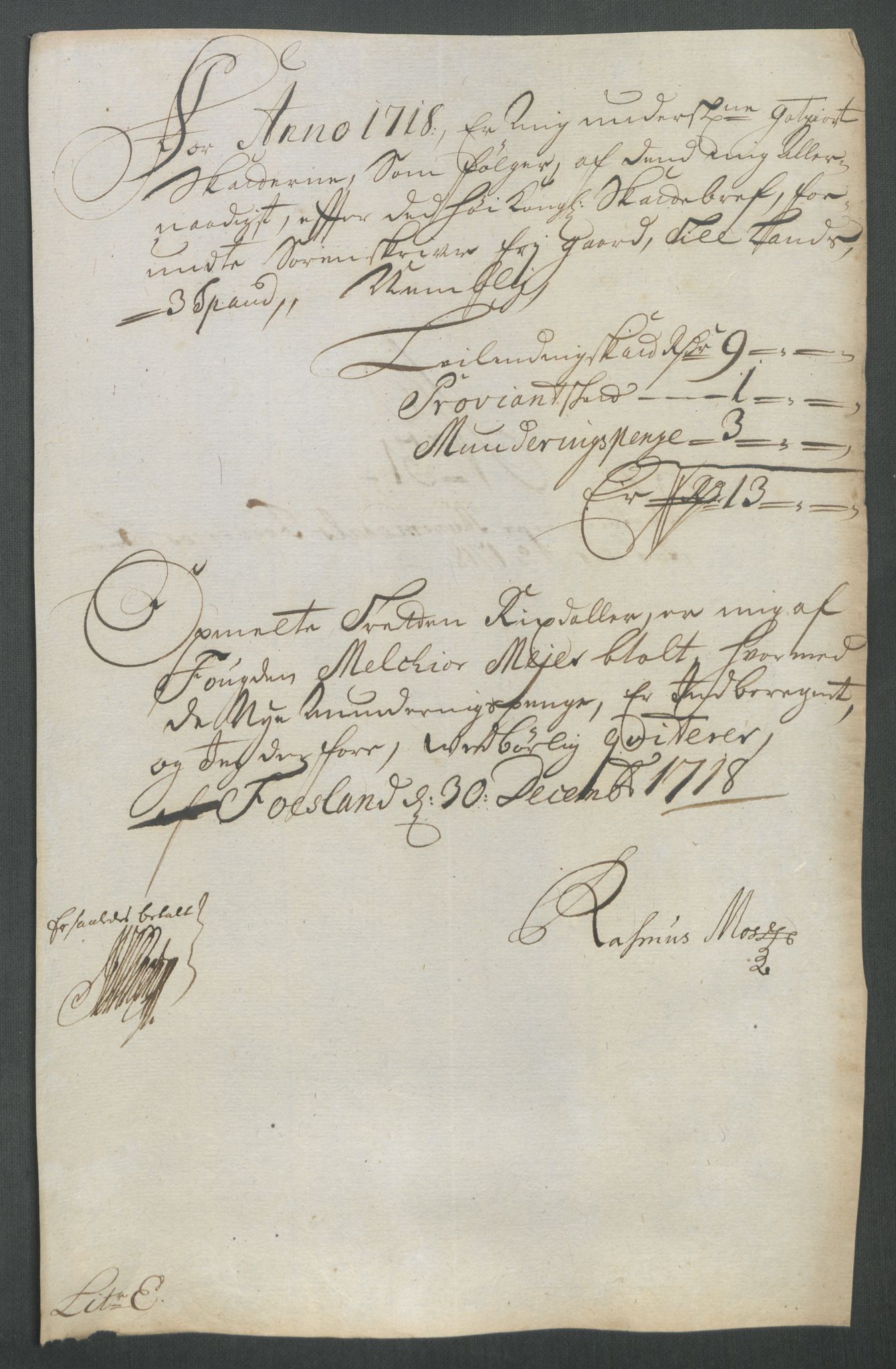 Rentekammeret inntil 1814, Reviderte regnskaper, Fogderegnskap, AV/RA-EA-4092/R64/L4439: Fogderegnskap Namdal, 1718, p. 202