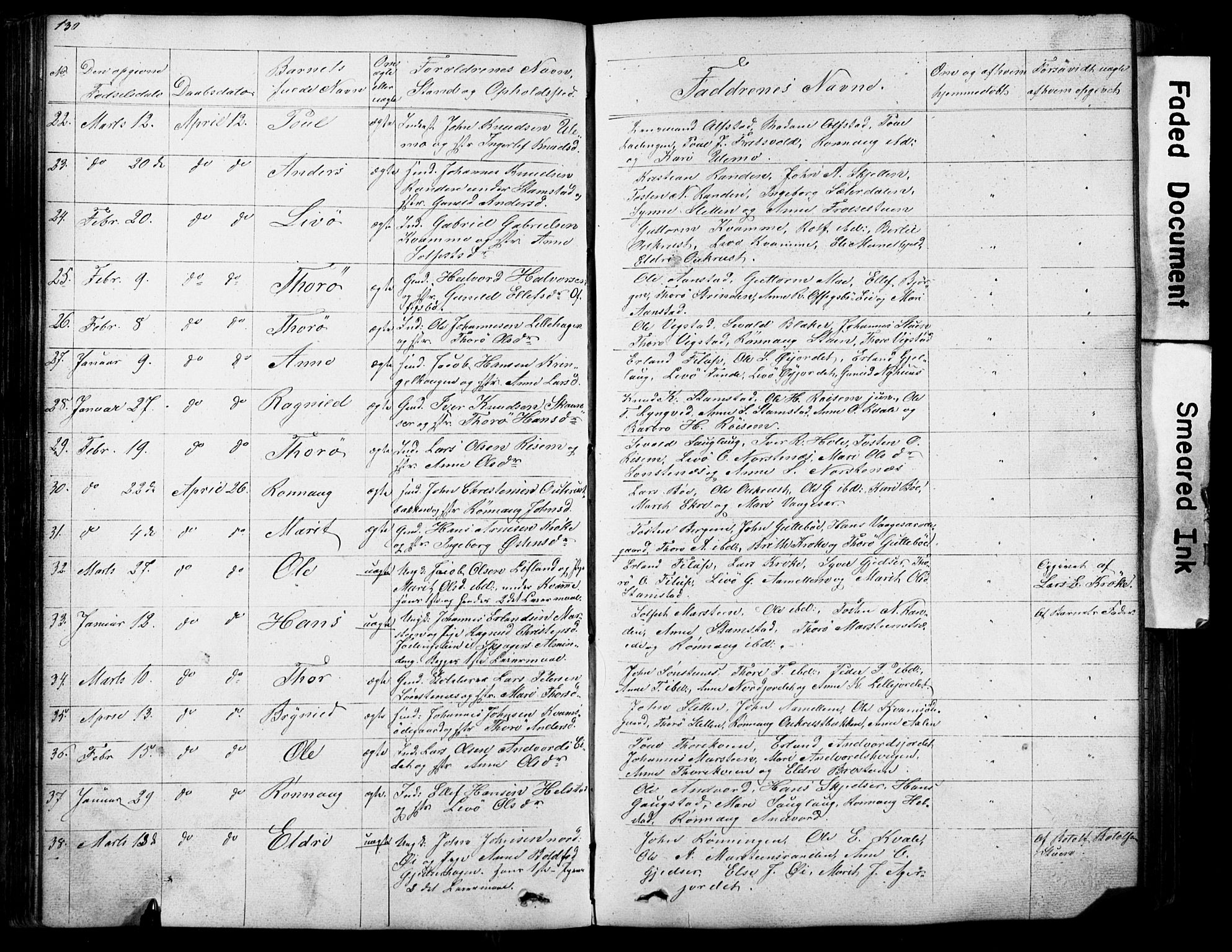 Lom prestekontor, AV/SAH-PREST-070/L/L0012: Parish register (copy) no. 12, 1845-1873, p. 130-131