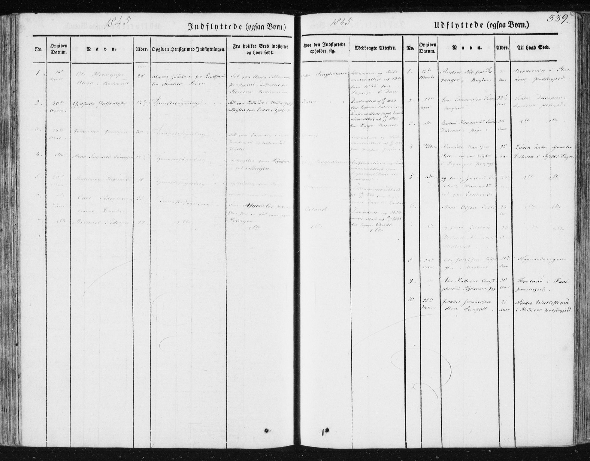 Sund sokneprestembete, AV/SAB-A-99930: Parish register (official) no. A 13, 1835-1849, p. 339