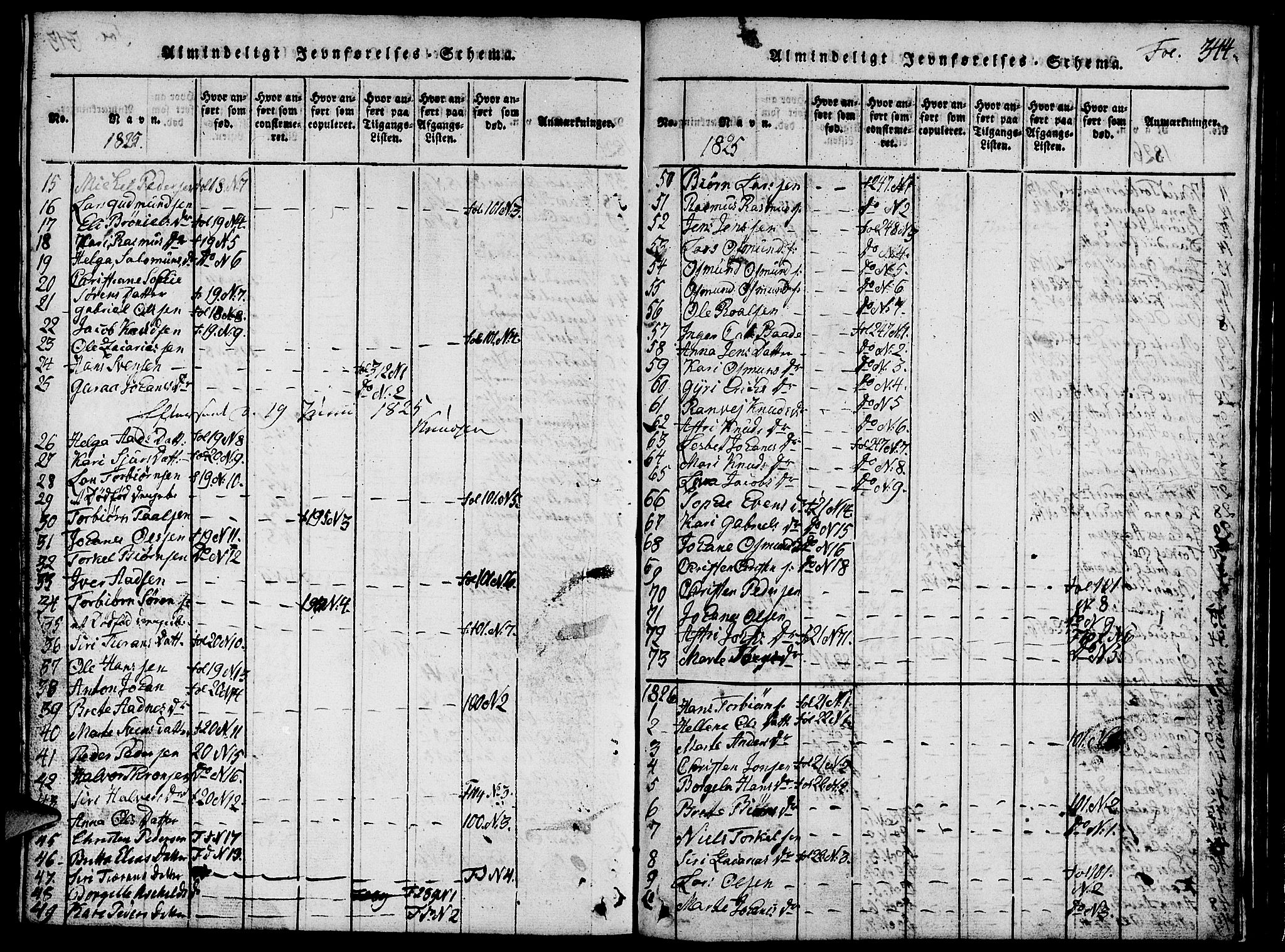 Vikedal sokneprestkontor, AV/SAST-A-101840/01/V: Parish register (copy) no. B 1, 1816-1853, p. 344