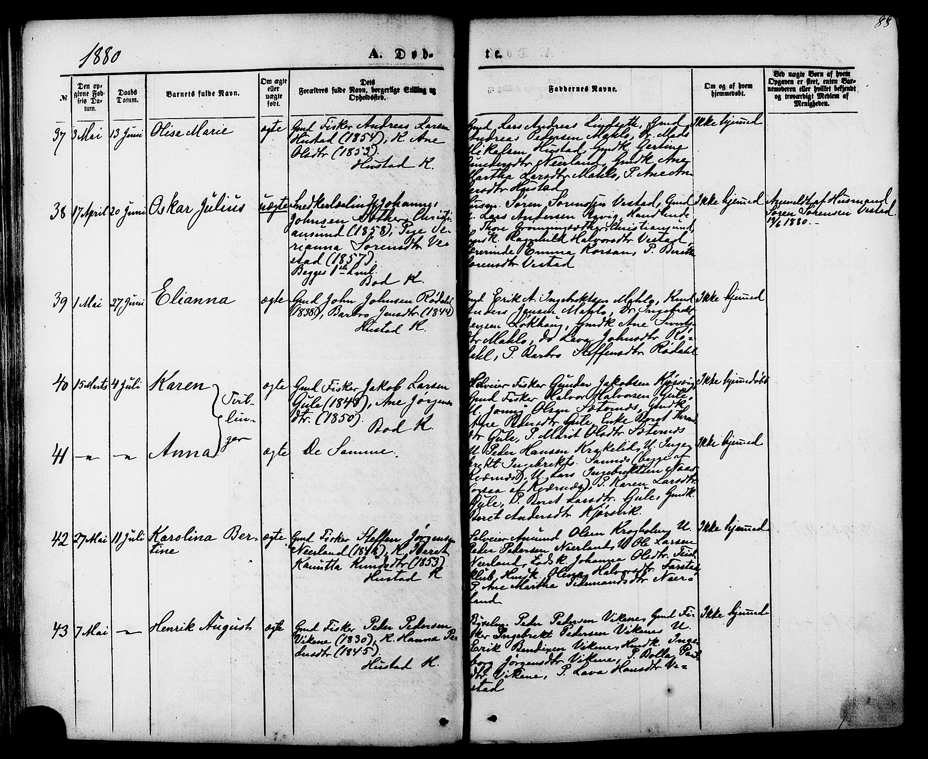 Ministerialprotokoller, klokkerbøker og fødselsregistre - Møre og Romsdal, AV/SAT-A-1454/566/L0768: Parish register (official) no. 566A07, 1869-1881, p. 88