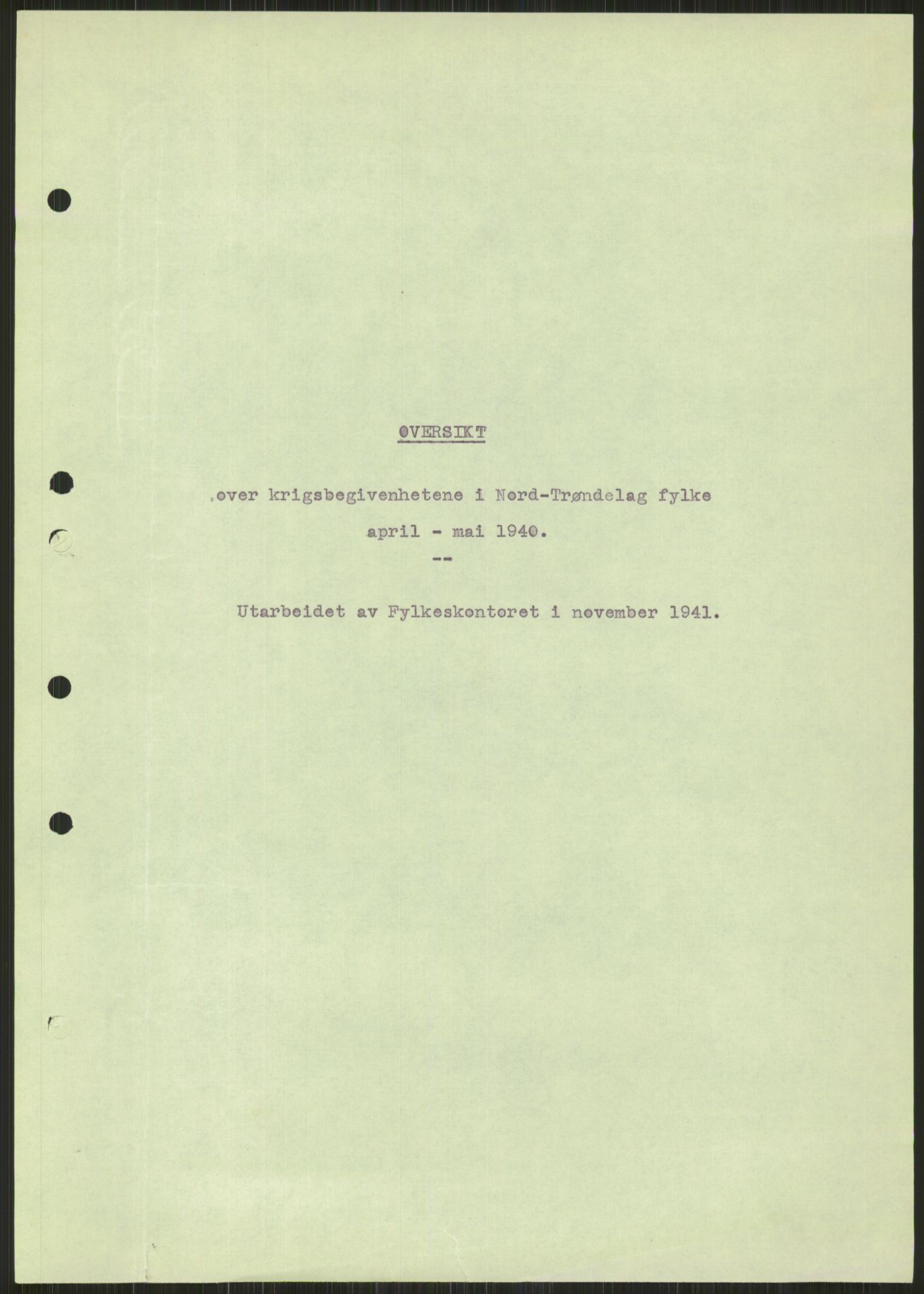 Forsvaret, Forsvarets krigshistoriske avdeling, AV/RA-RAFA-2017/Y/Ya/L0016: II-C-11-31 - Fylkesmenn.  Rapporter om krigsbegivenhetene 1940., 1940, p. 357