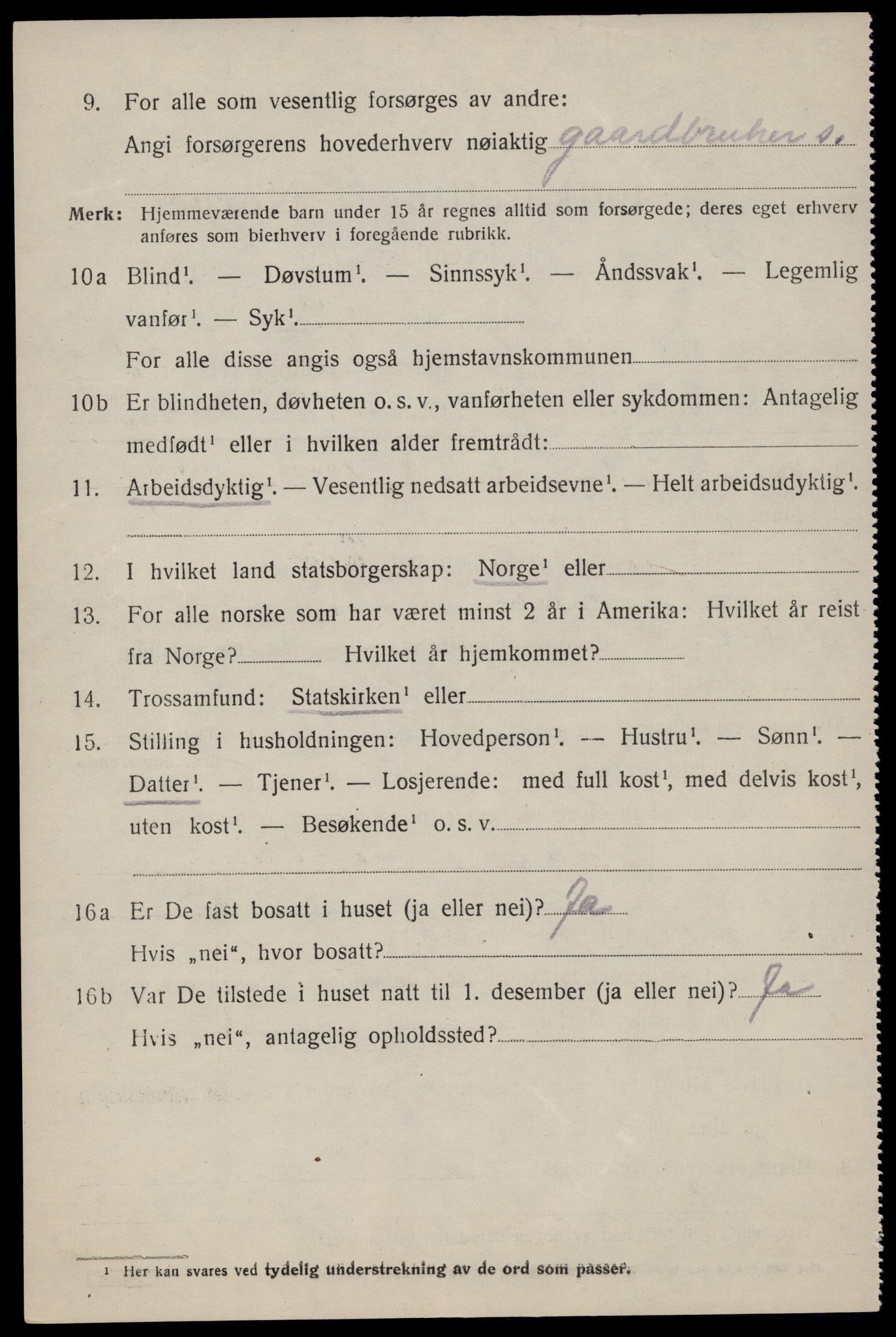 SAST, 1920 census for Håland, 1920, p. 5128