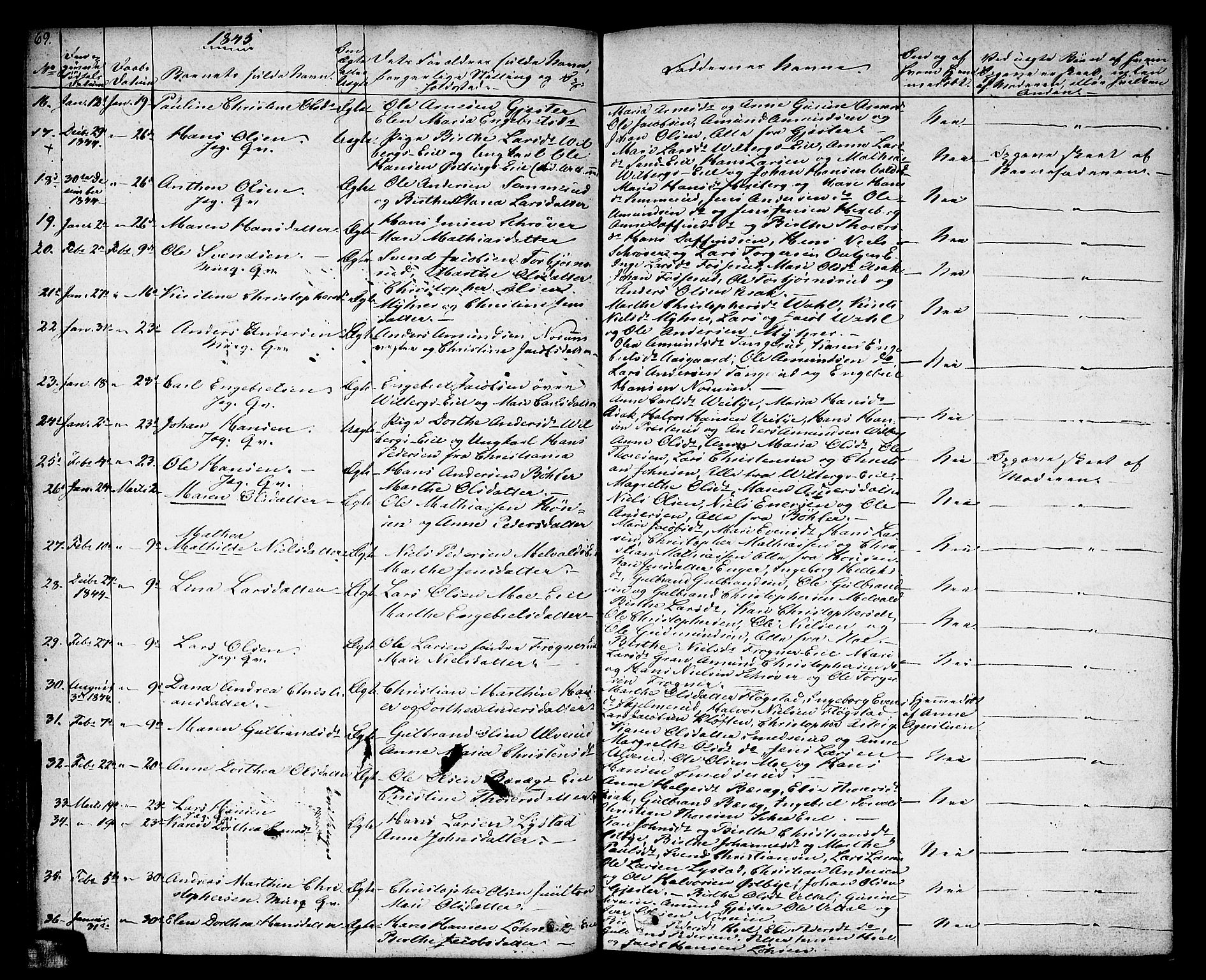 Sørum prestekontor Kirkebøker, AV/SAO-A-10303/F/Fa/L0004: Parish register (official) no. I 4, 1829-1845, p. 69