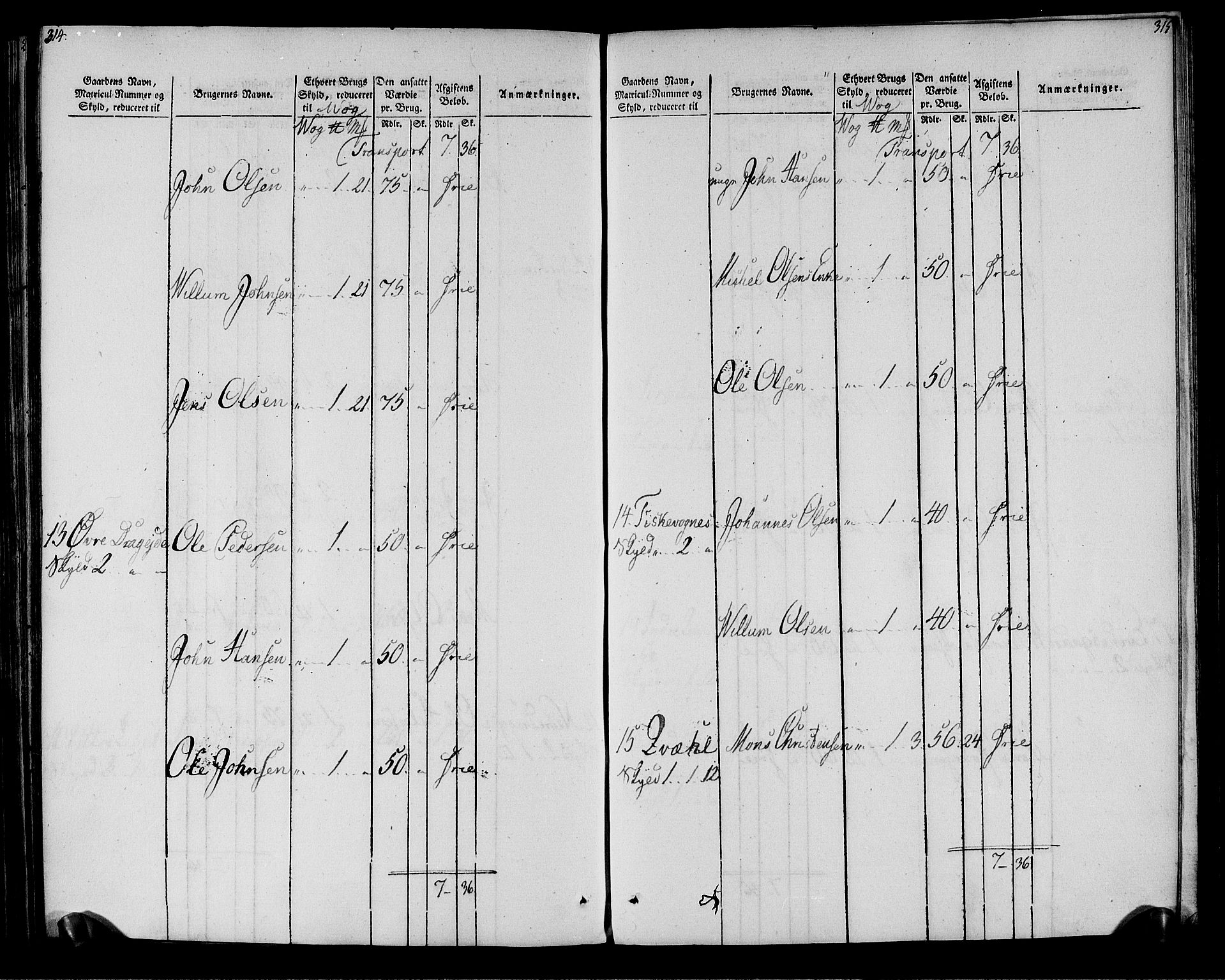 Rentekammeret inntil 1814, Realistisk ordnet avdeling, AV/RA-EA-4070/N/Ne/Nea/L0161: Salten fogderi. Oppebørselsregister, 1803-1804, p. 159