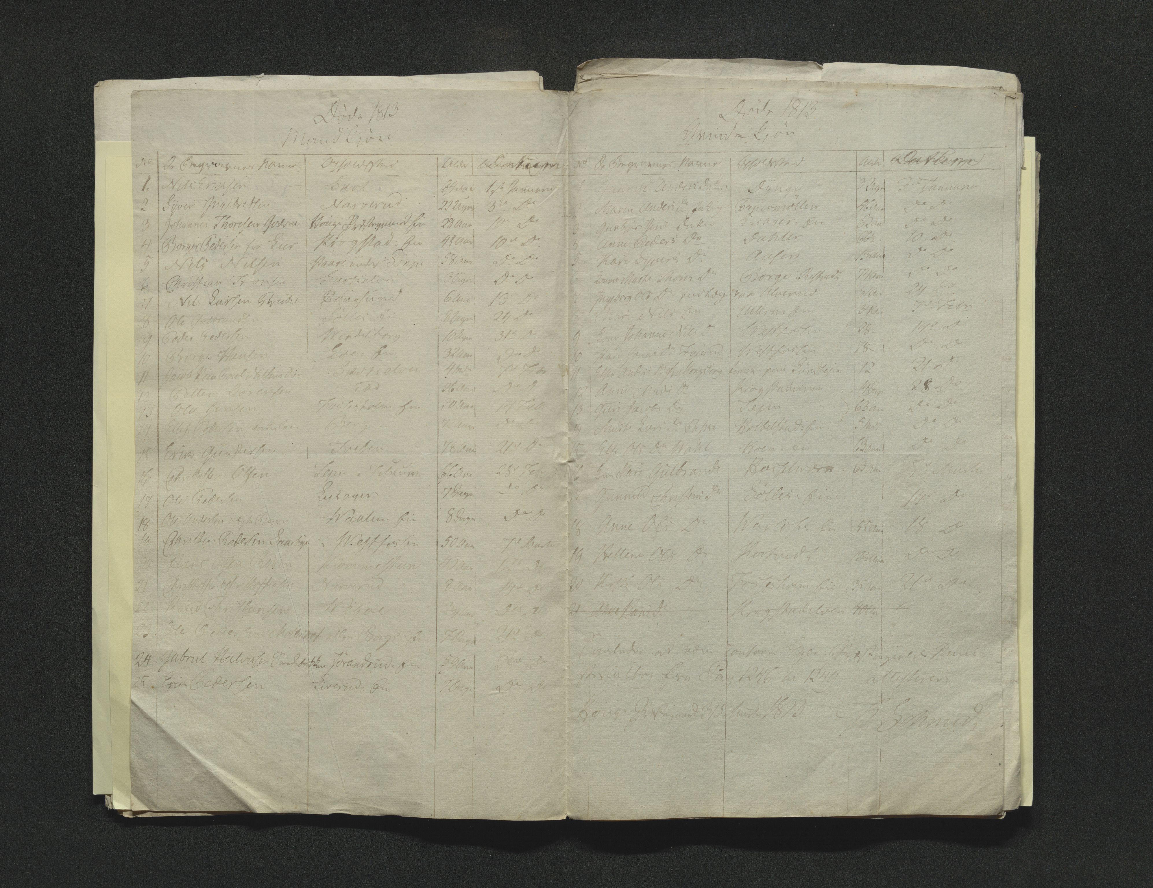 Eiker, Modum og Sigdal sorenskriveri, AV/SAKO-A-123/H/Ha/Hab/L0001: Dødsfallsmeldinger, 1812-1822, p. 13