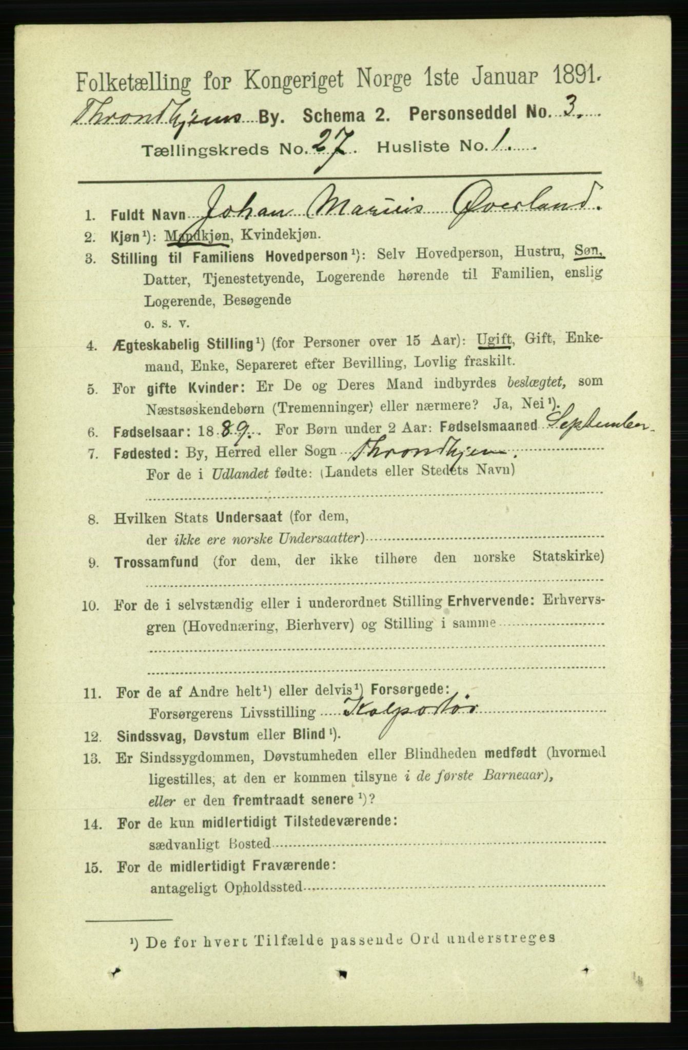 RA, 1891 census for 1601 Trondheim, 1891, p. 20243