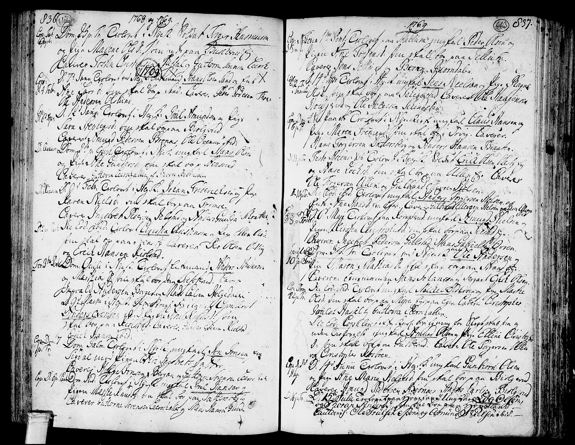 Modum kirkebøker, AV/SAKO-A-234/F/Fa/L0002: Parish register (official) no. 2, 1741-1782, p. 662-663