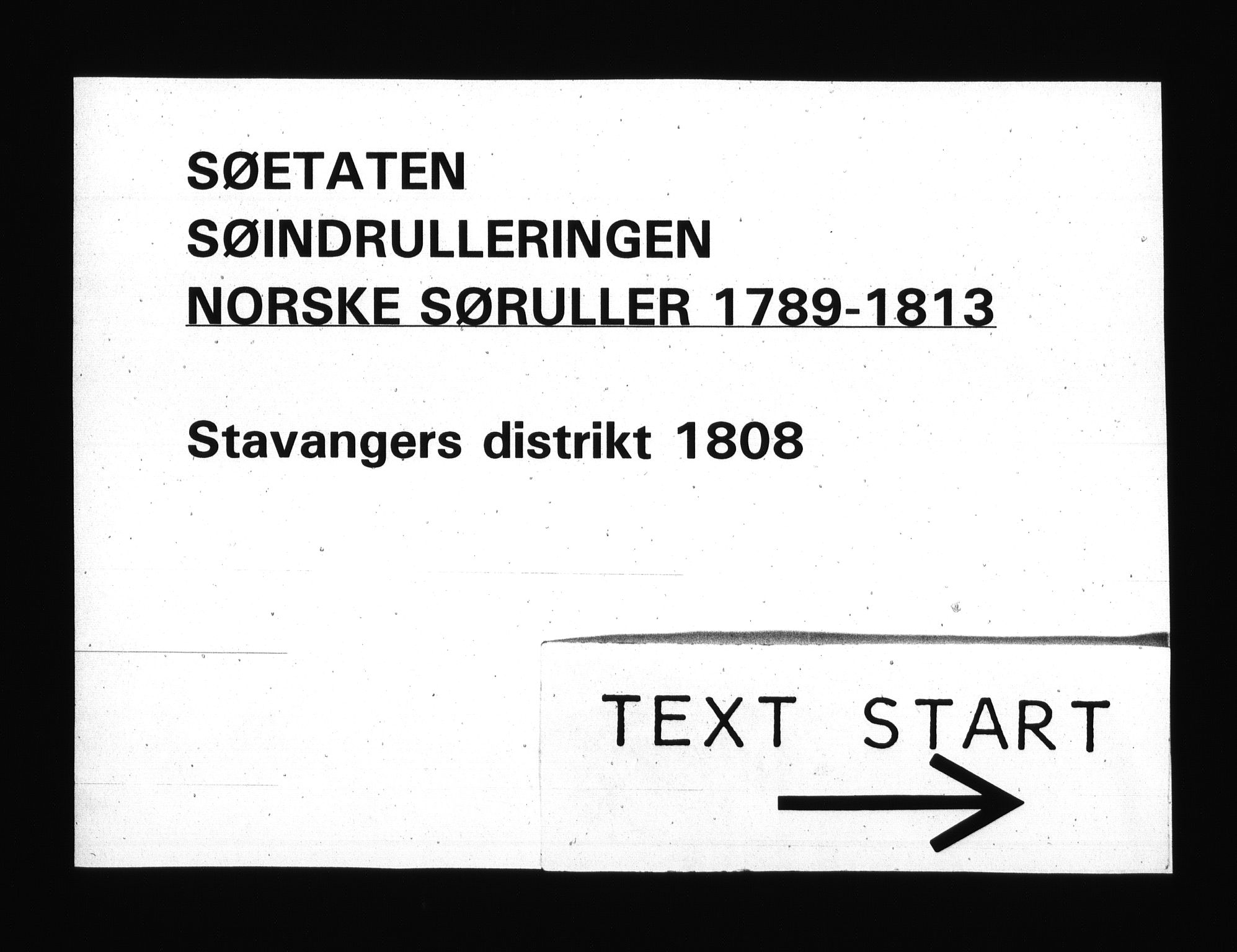 Sjøetaten, RA/EA-3110/F/L0293: Stavanger distrikt, bind 1, 1808