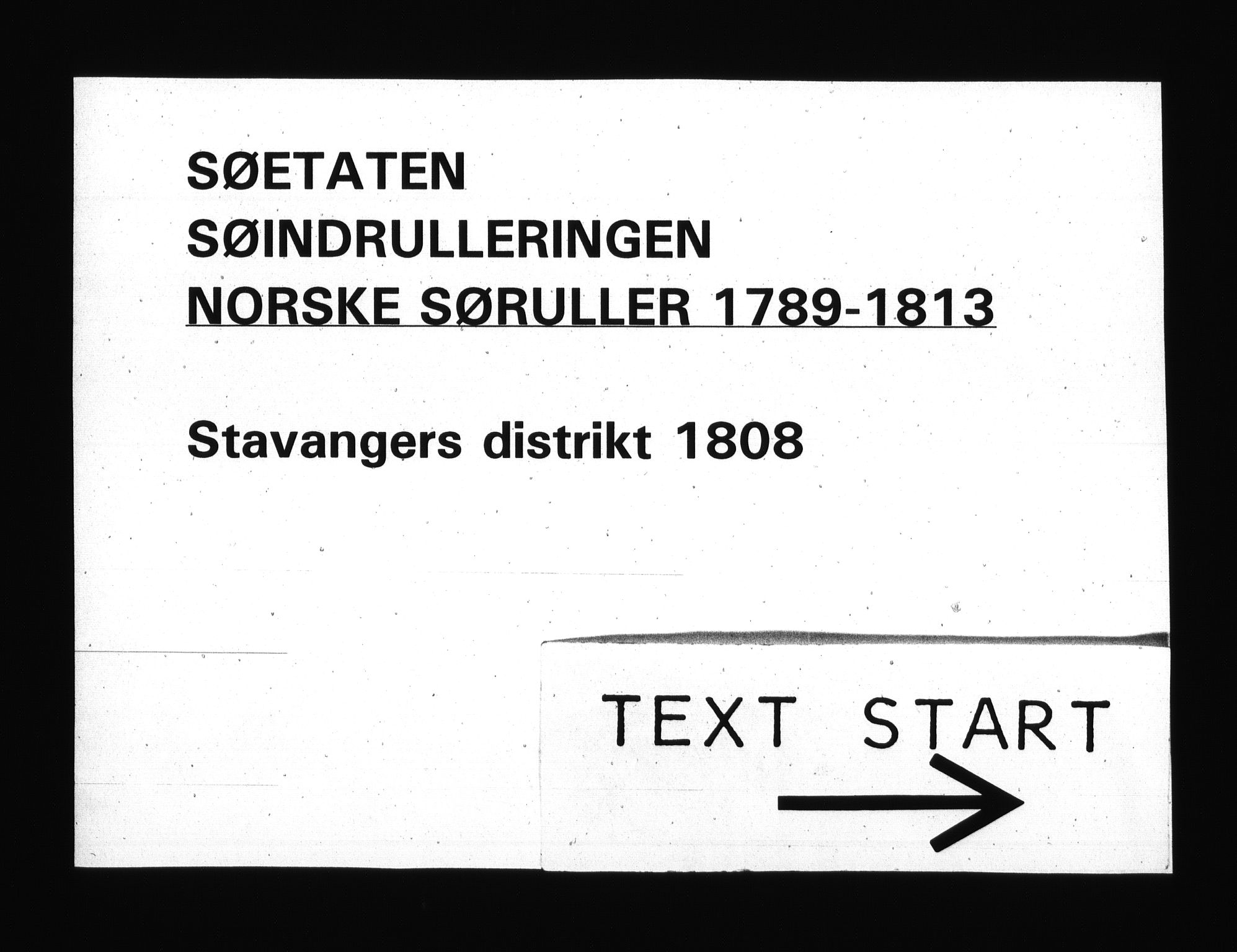 Sjøetaten, AV/RA-EA-3110/F/L0293: Stavanger distrikt, bind 1, 1808