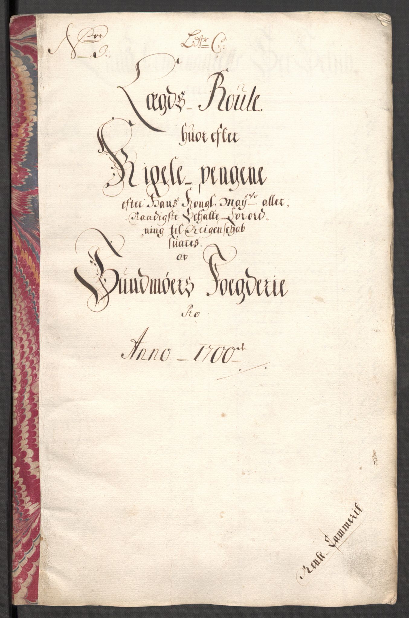 Rentekammeret inntil 1814, Reviderte regnskaper, Fogderegnskap, RA/EA-4092/R54/L3558: Fogderegnskap Sunnmøre, 1700-1701, p. 76