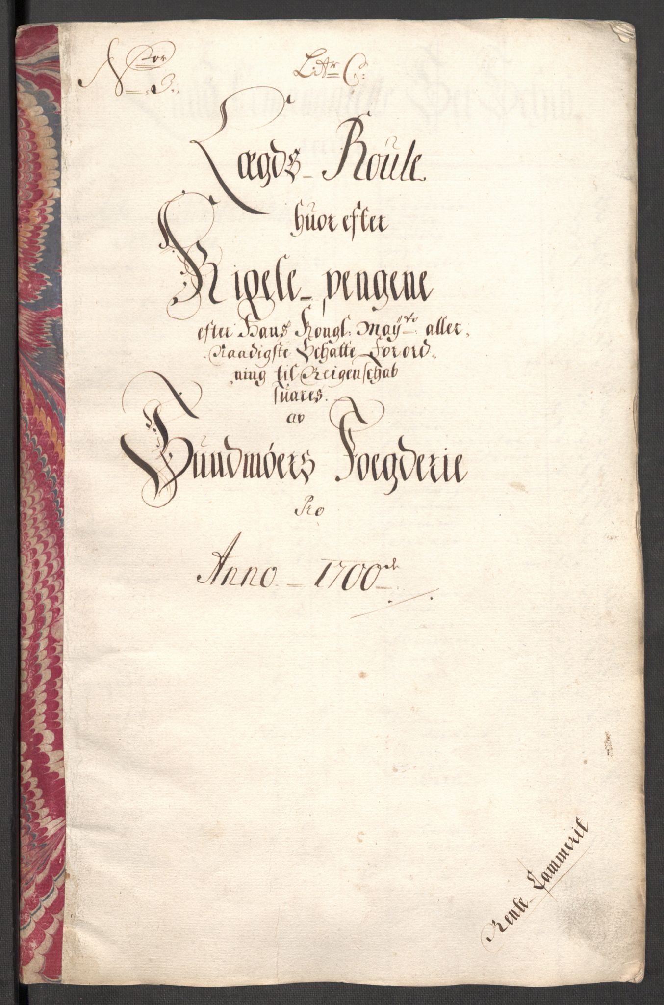 Rentekammeret inntil 1814, Reviderte regnskaper, Fogderegnskap, AV/RA-EA-4092/R54/L3558: Fogderegnskap Sunnmøre, 1700-1701, p. 76