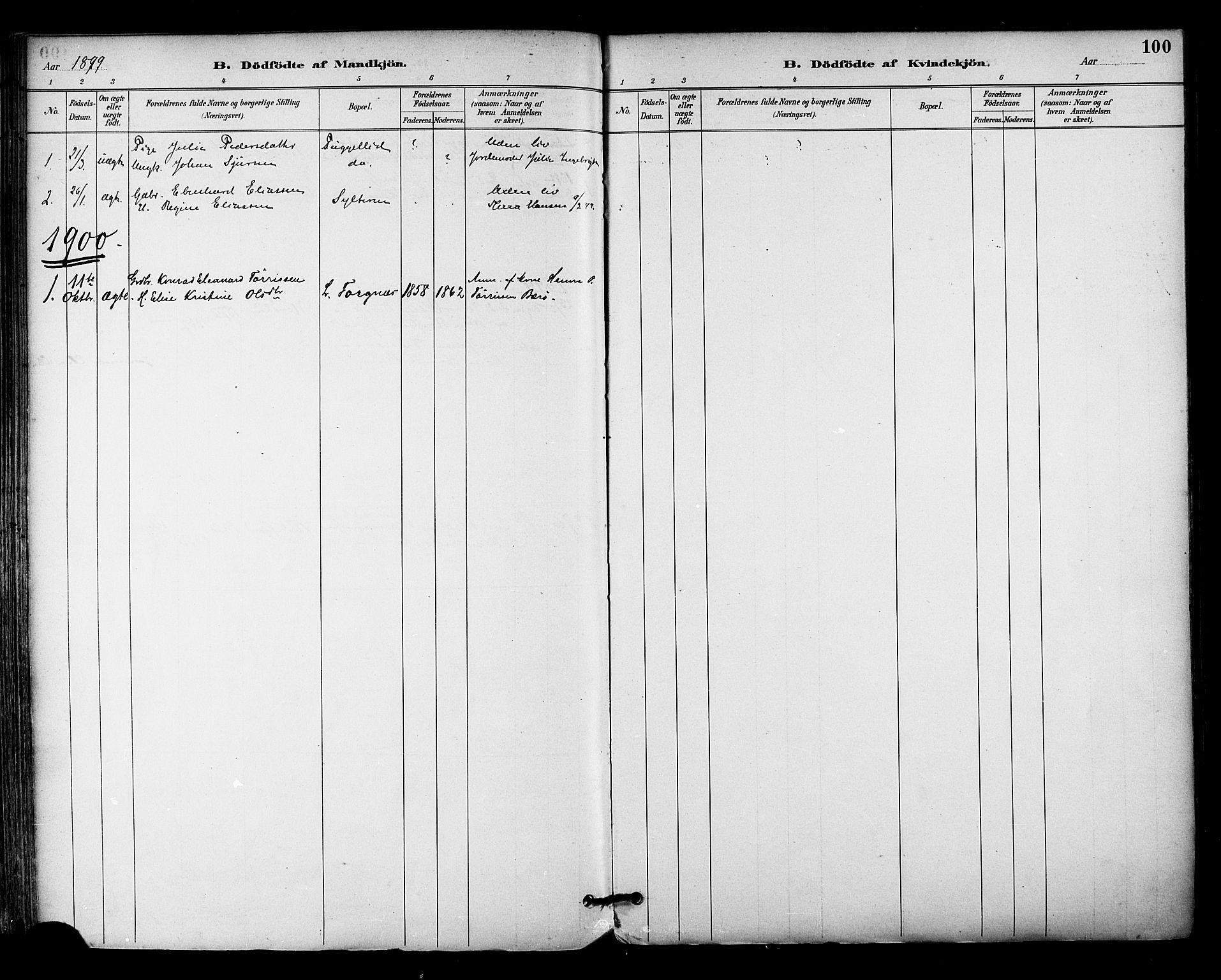 Ministerialprotokoller, klokkerbøker og fødselsregistre - Nordland, AV/SAT-A-1459/813/L0200: Parish register (official) no. 813A10, 1886-1900, p. 100