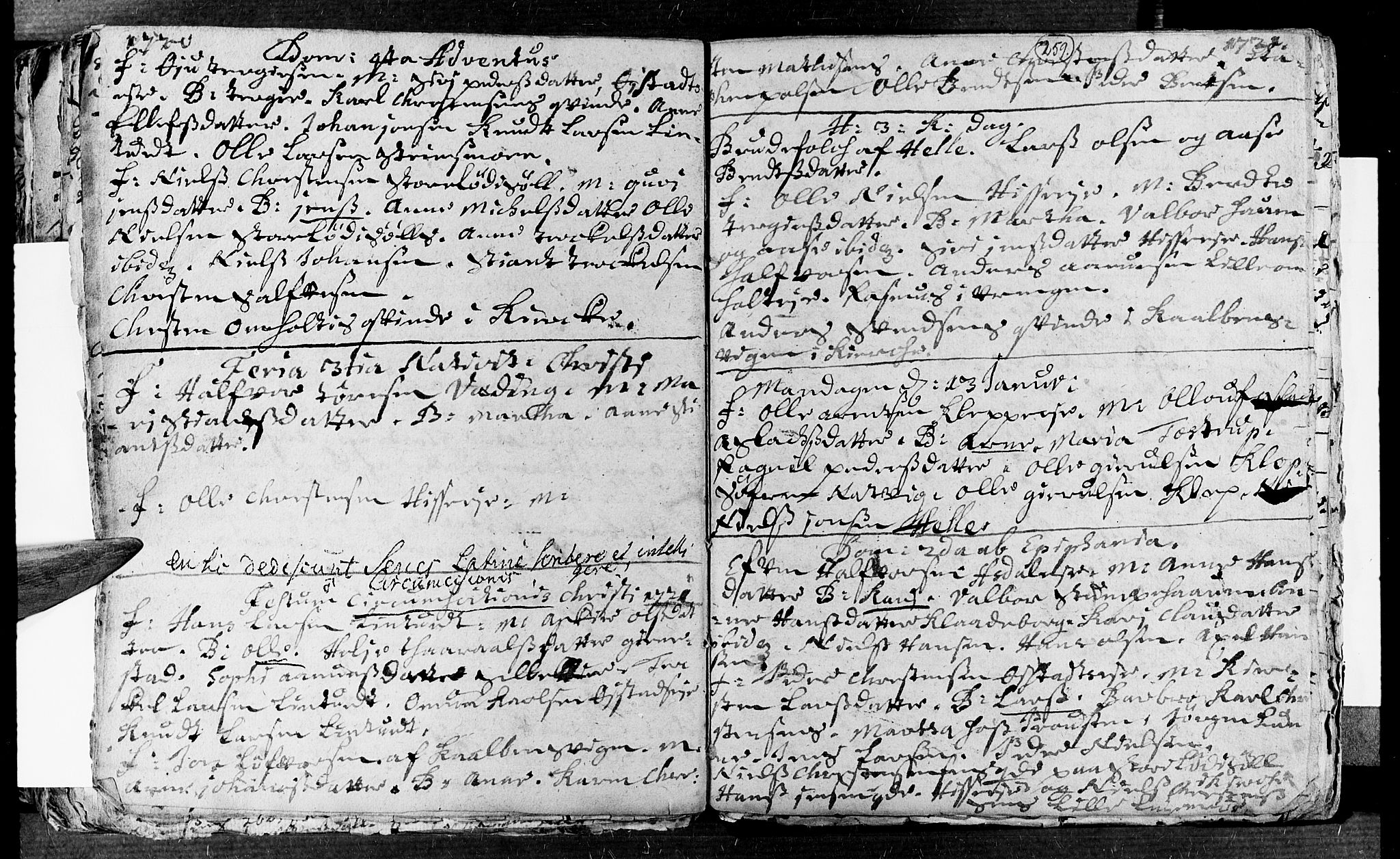 Øyestad sokneprestkontor, AV/SAK-1111-0049/F/Fa/L0002: Parish register (official) no. A 2, 1692-1722, p. 259